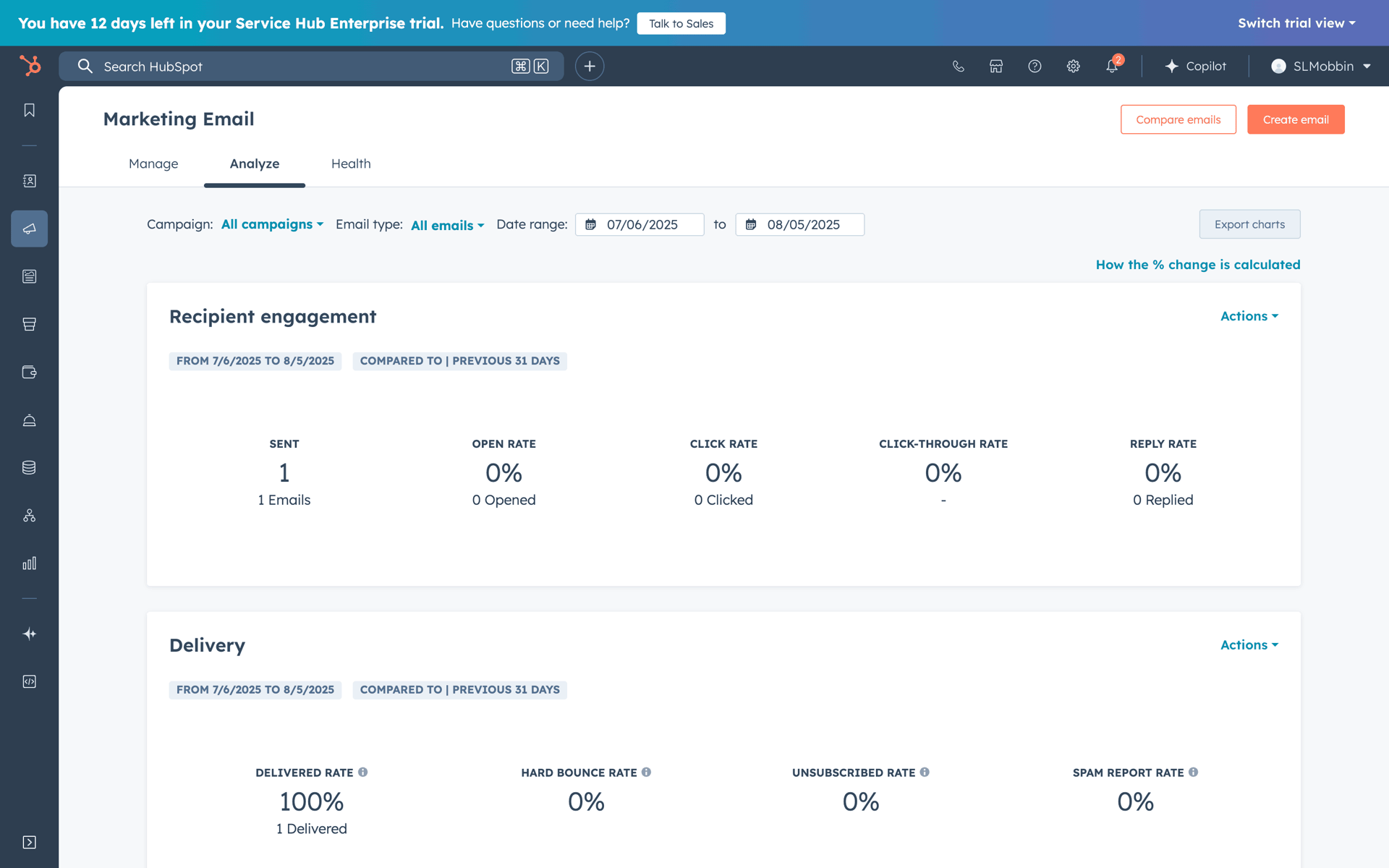 HubSpot Web UI screenshot 23