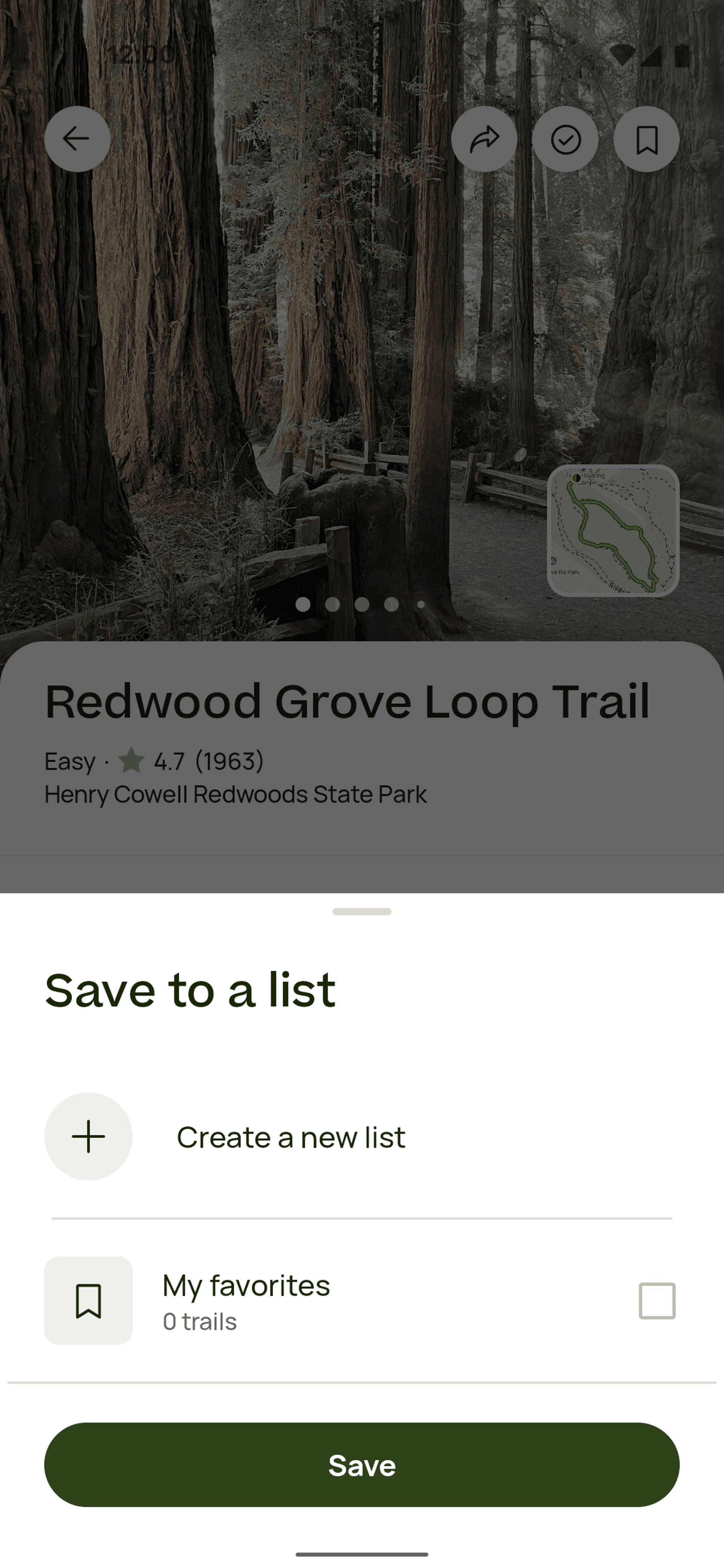 AllTrails Android UI screenshot 6