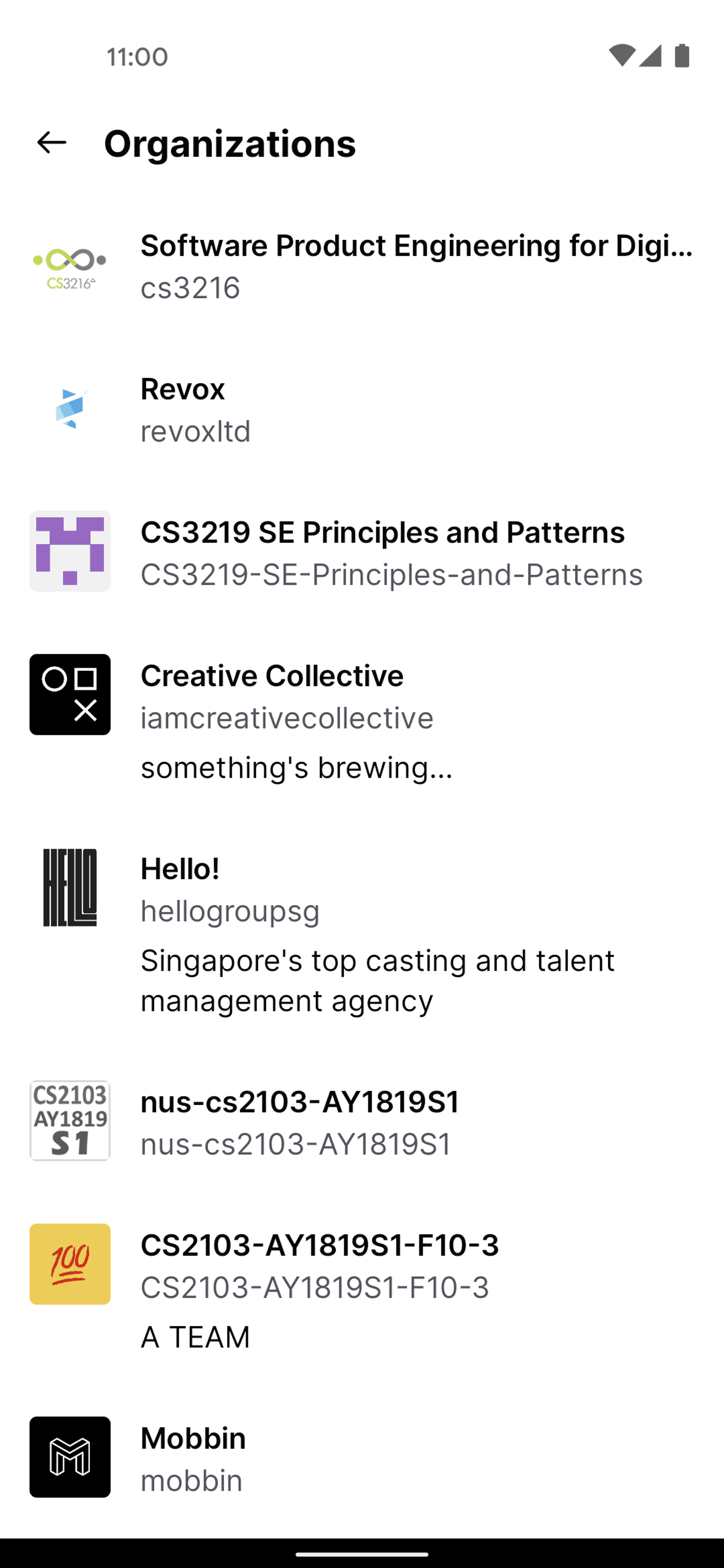 GitHub Android UI screenshot 8