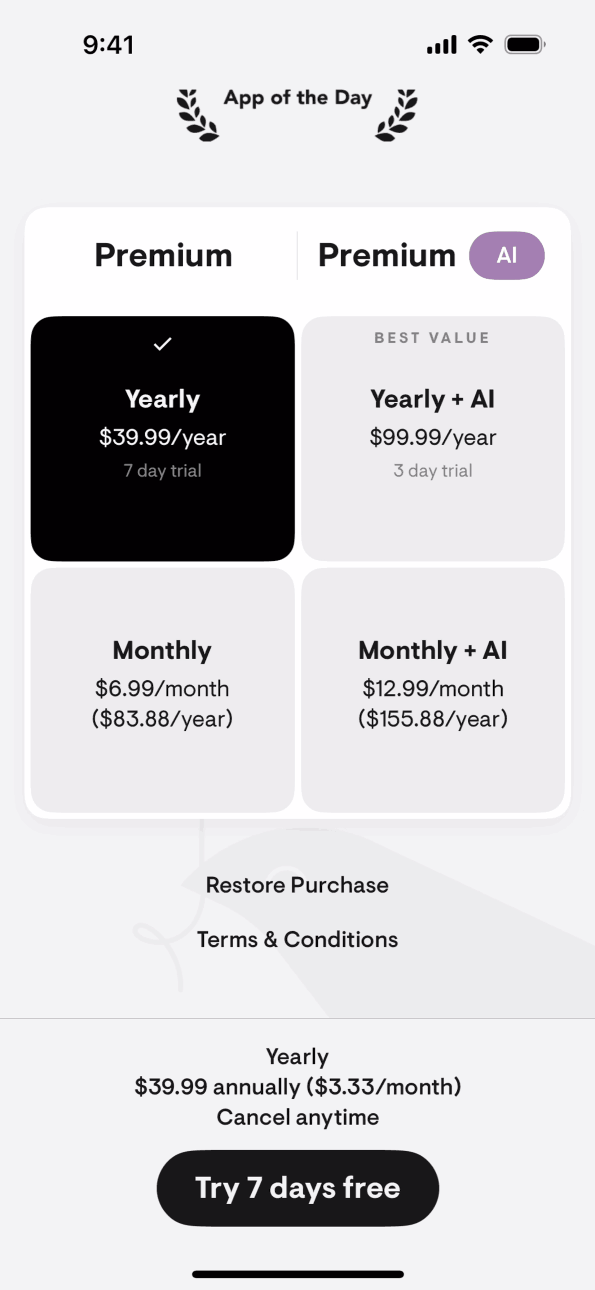 stoic. iOS UI screenshot 19