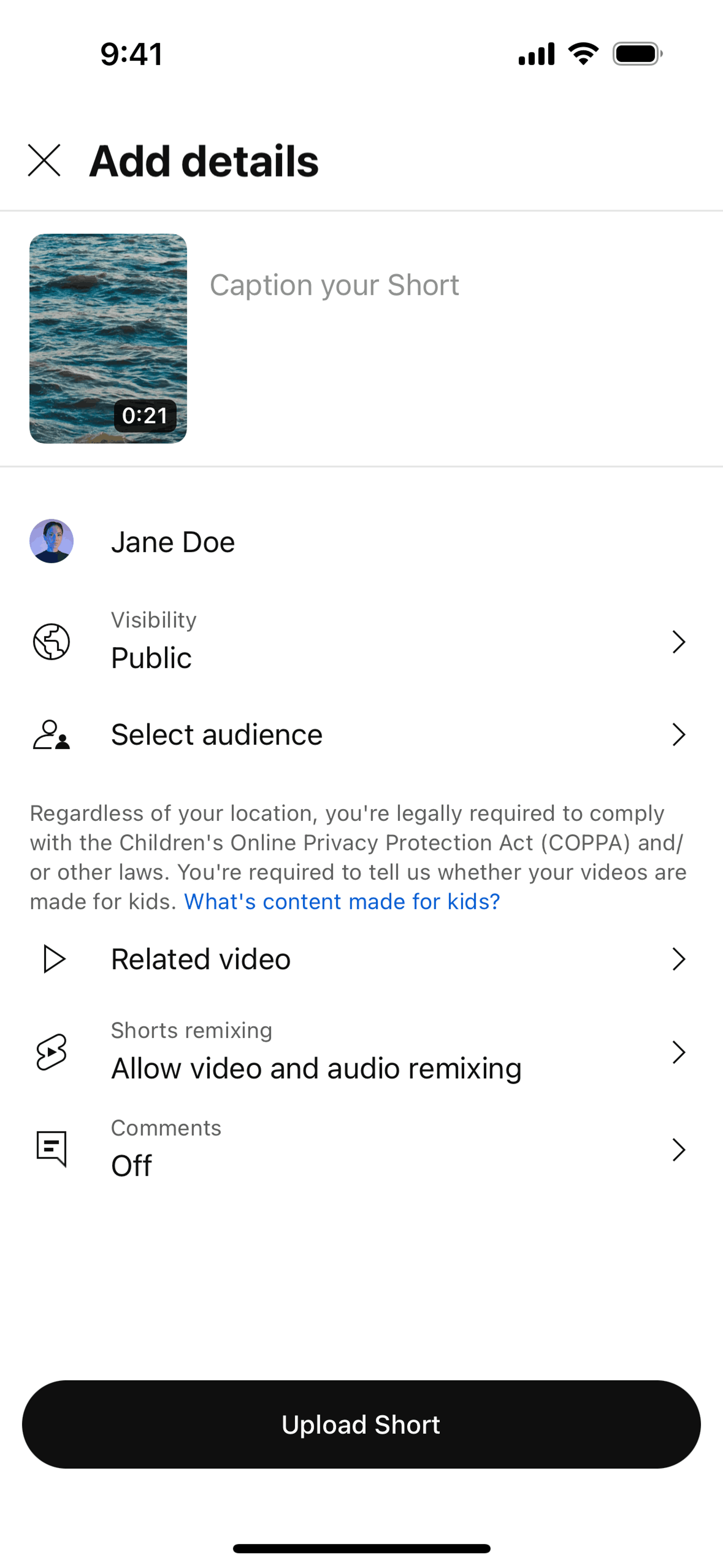 YouTube Studio iOS UI screenshot 17