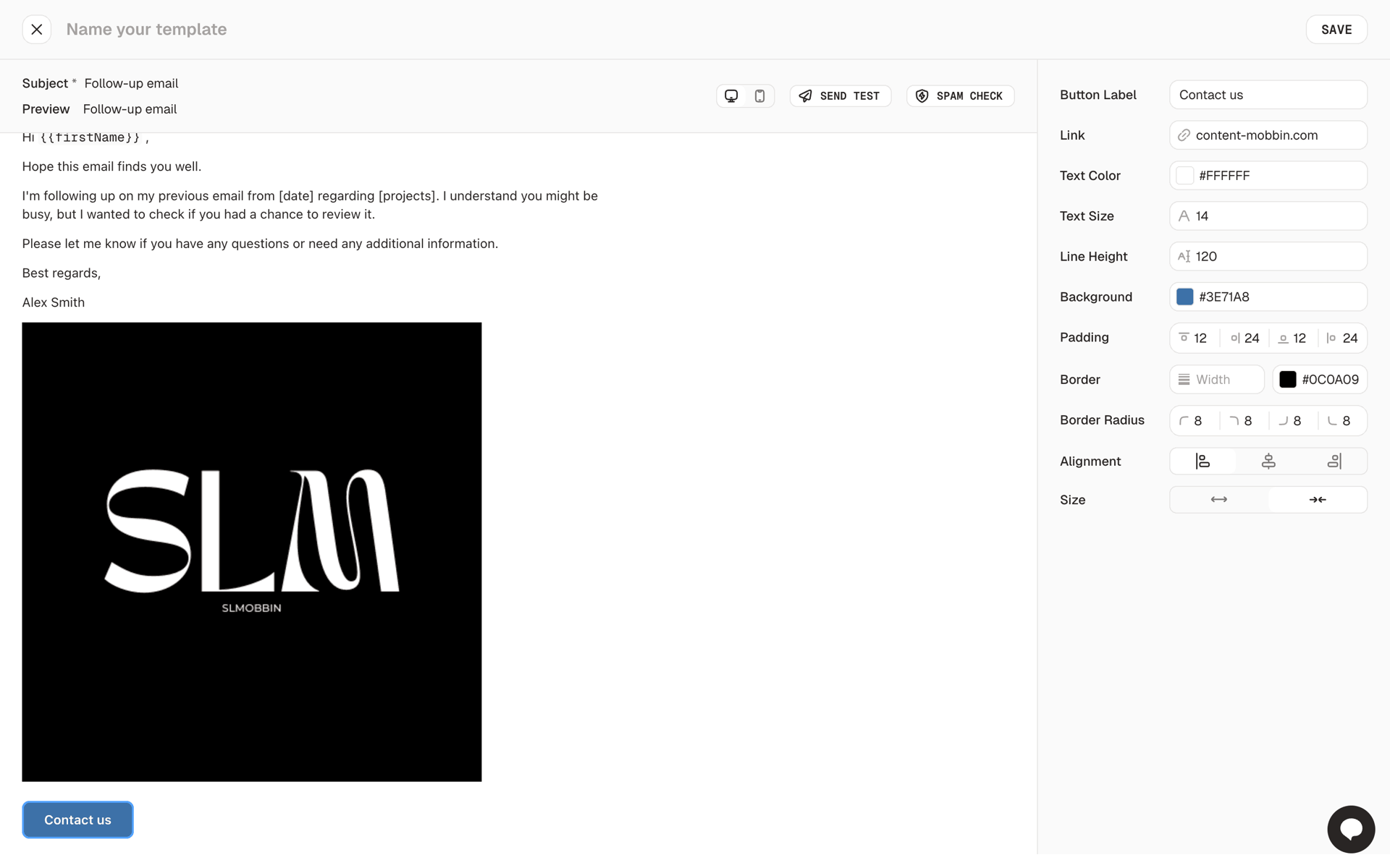 AutoSend Web UI screenshot 5