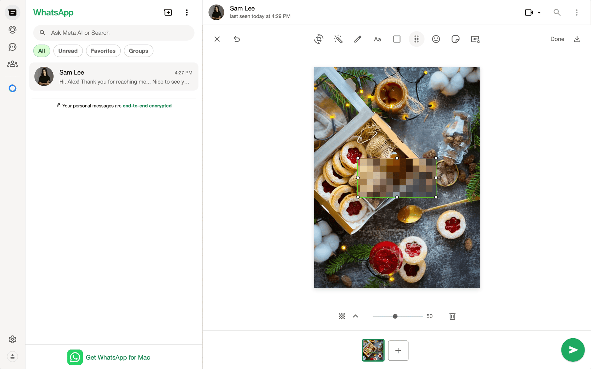WhatsApp Web UI screenshot 11