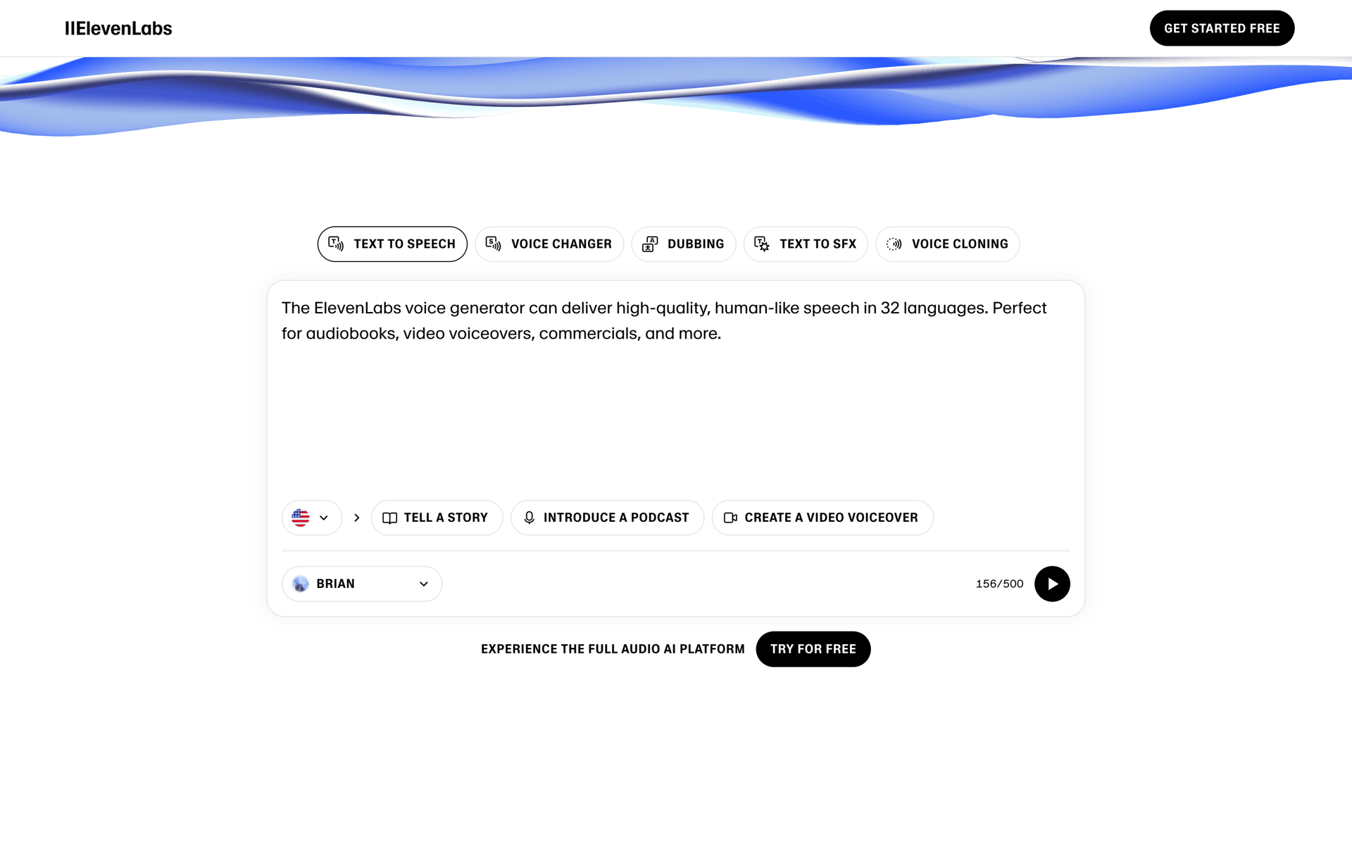 ElevenLabs Web UI screenshot 12