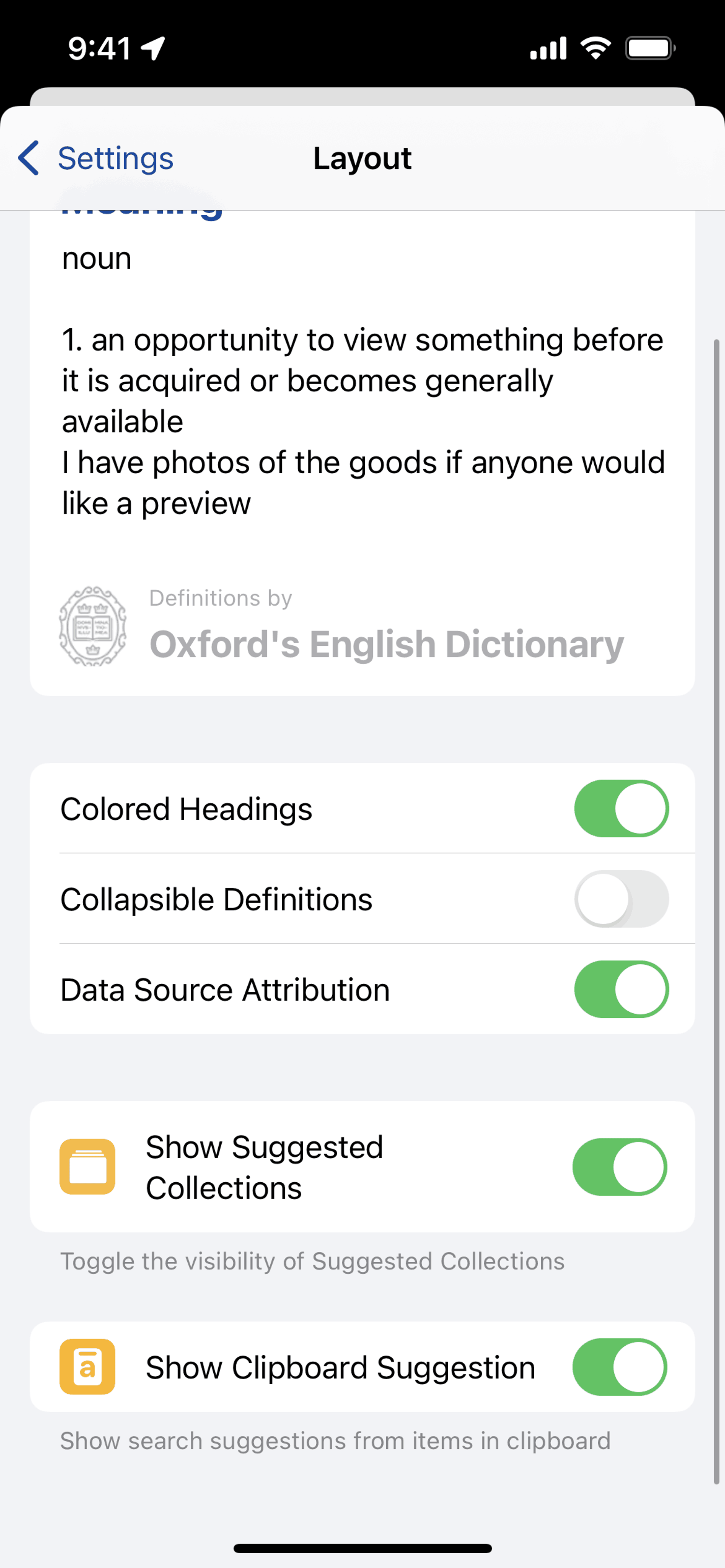 LookUp iOS UI screenshot 14