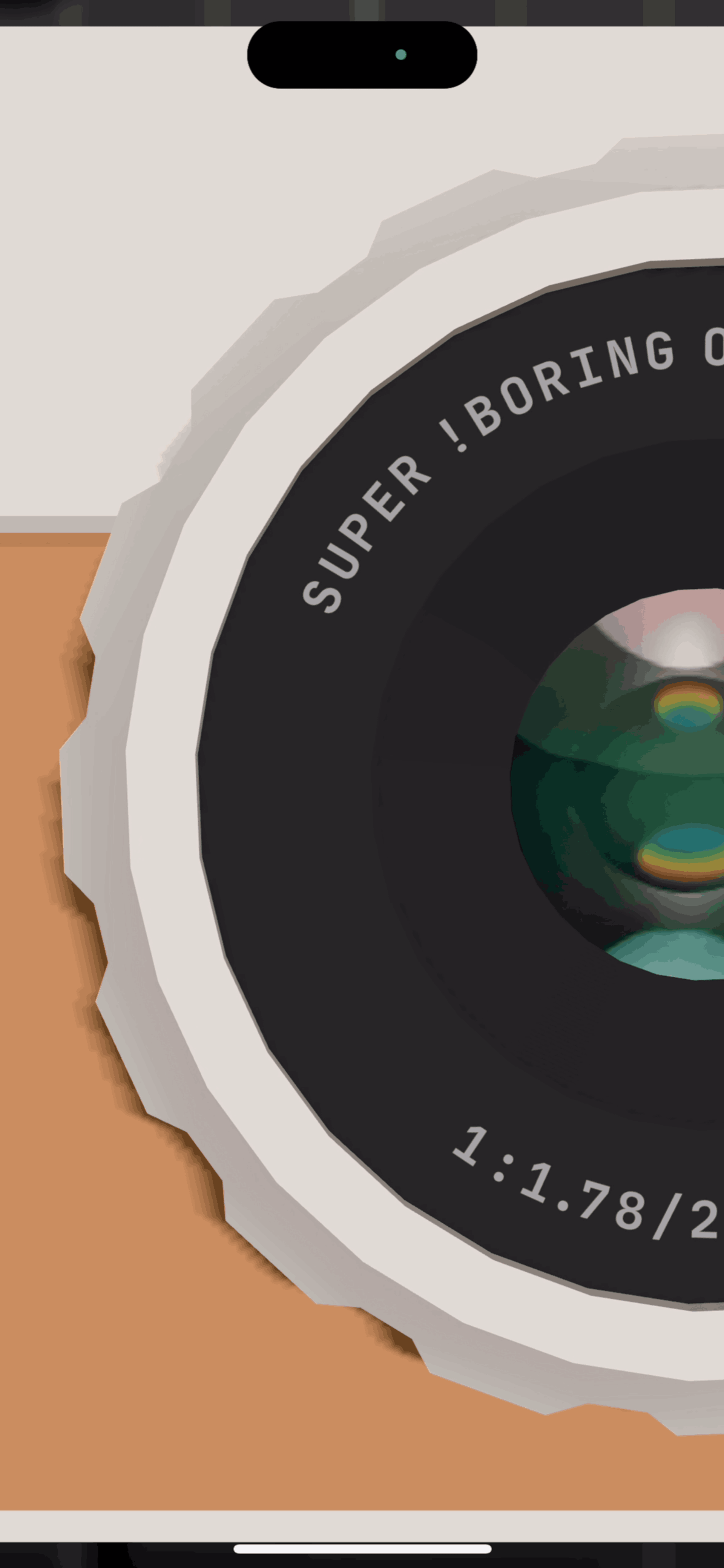 (Not Boring) Camera iOS UI screenshot 9
