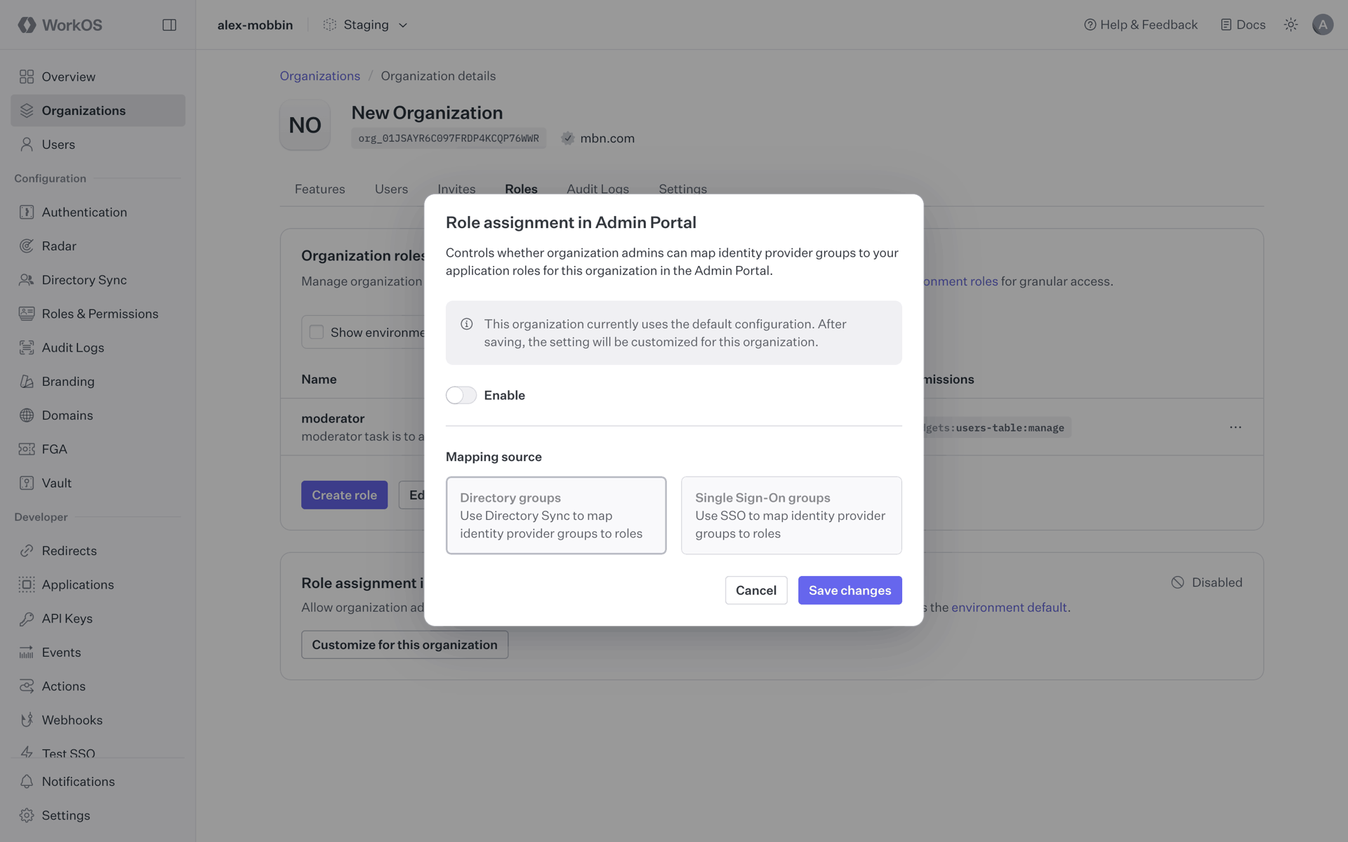 WorkOS Web UI screenshot 24