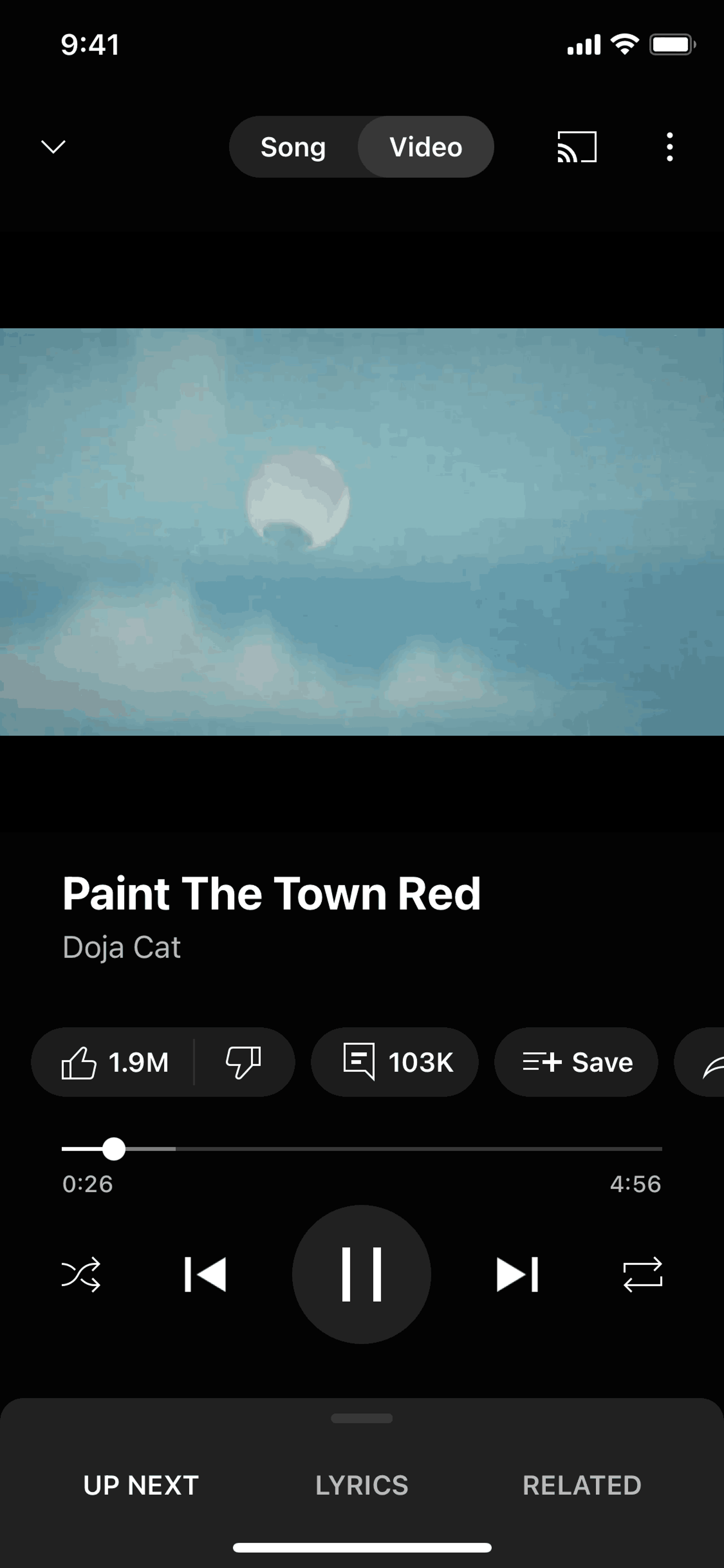 YouTube Music iOS UI screenshot 14