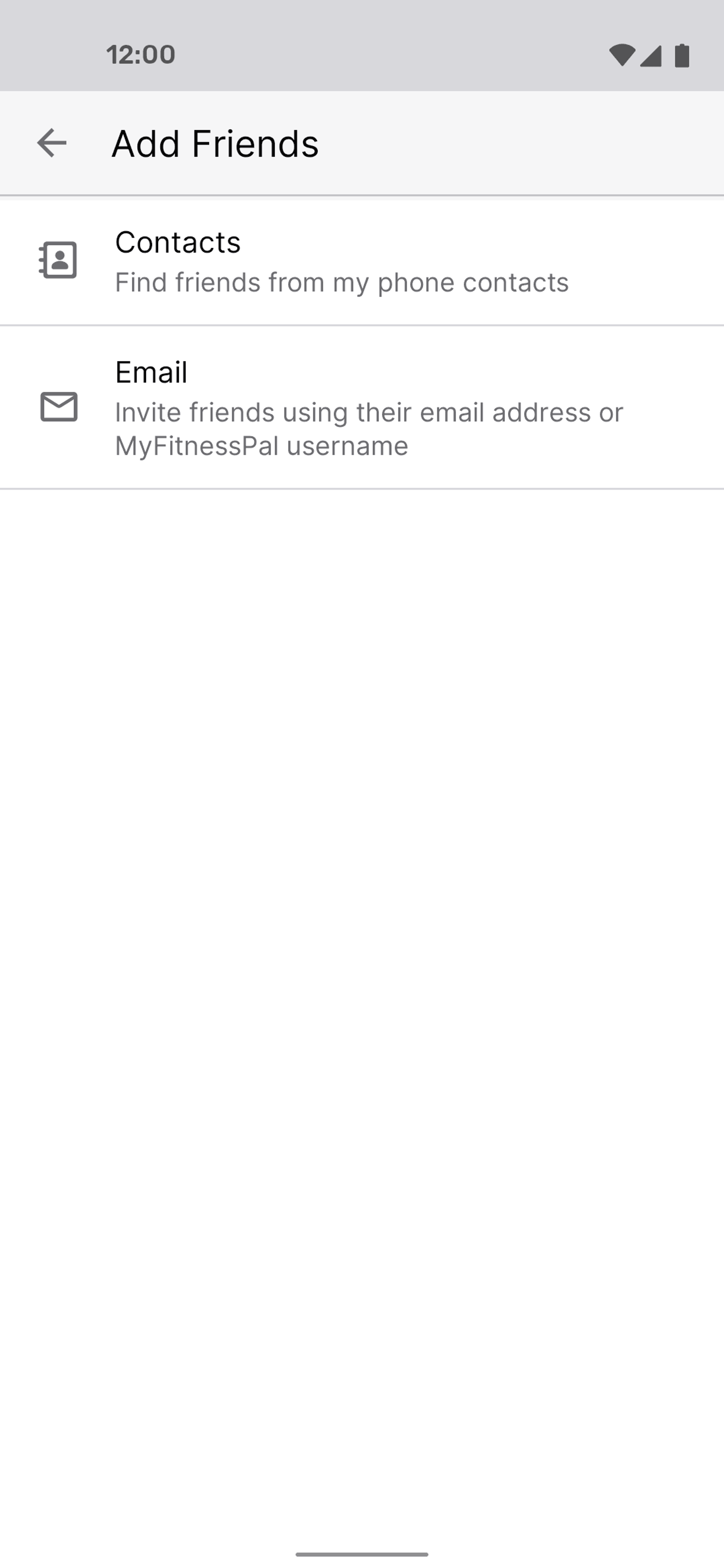 MyFitnessPal Android UI screenshot 14