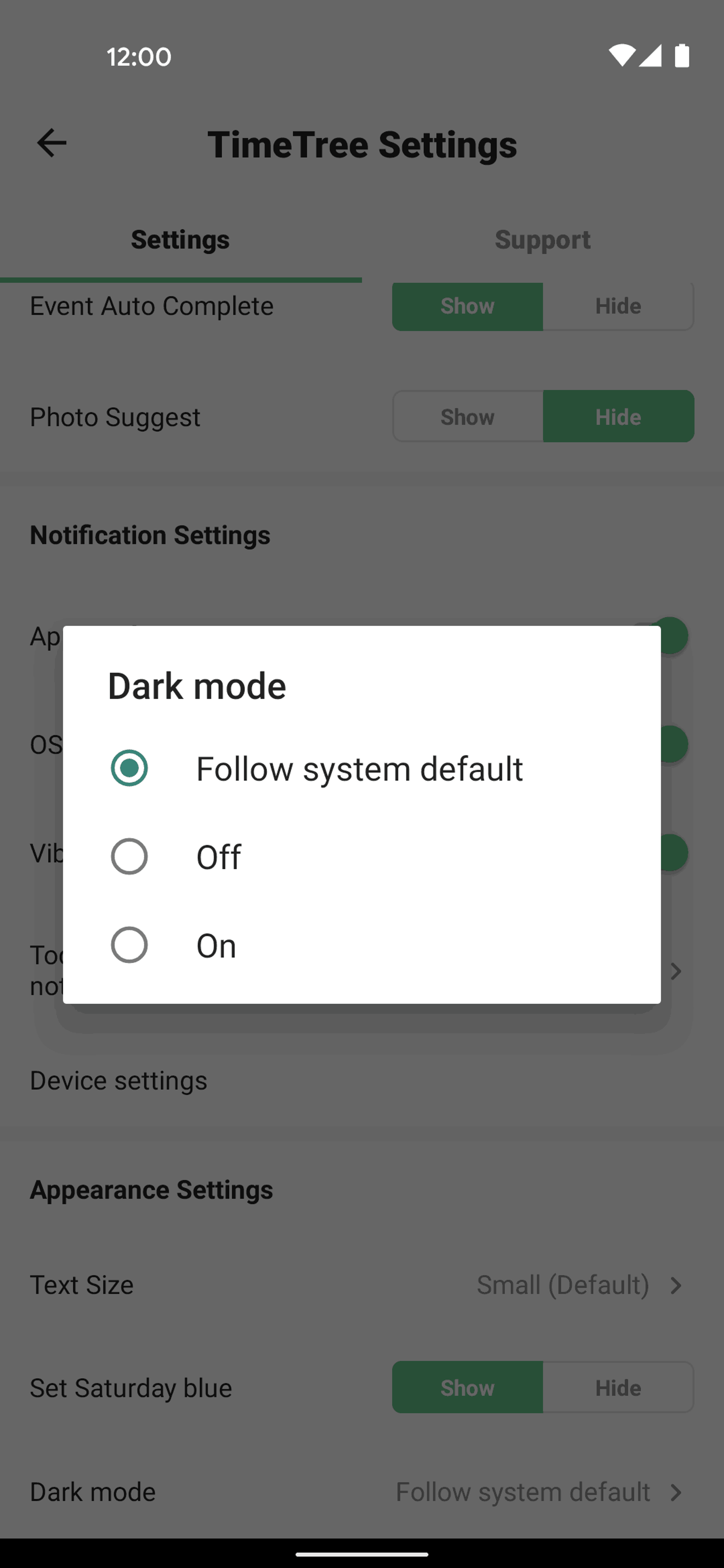 TimeTree Android UI screenshot 19