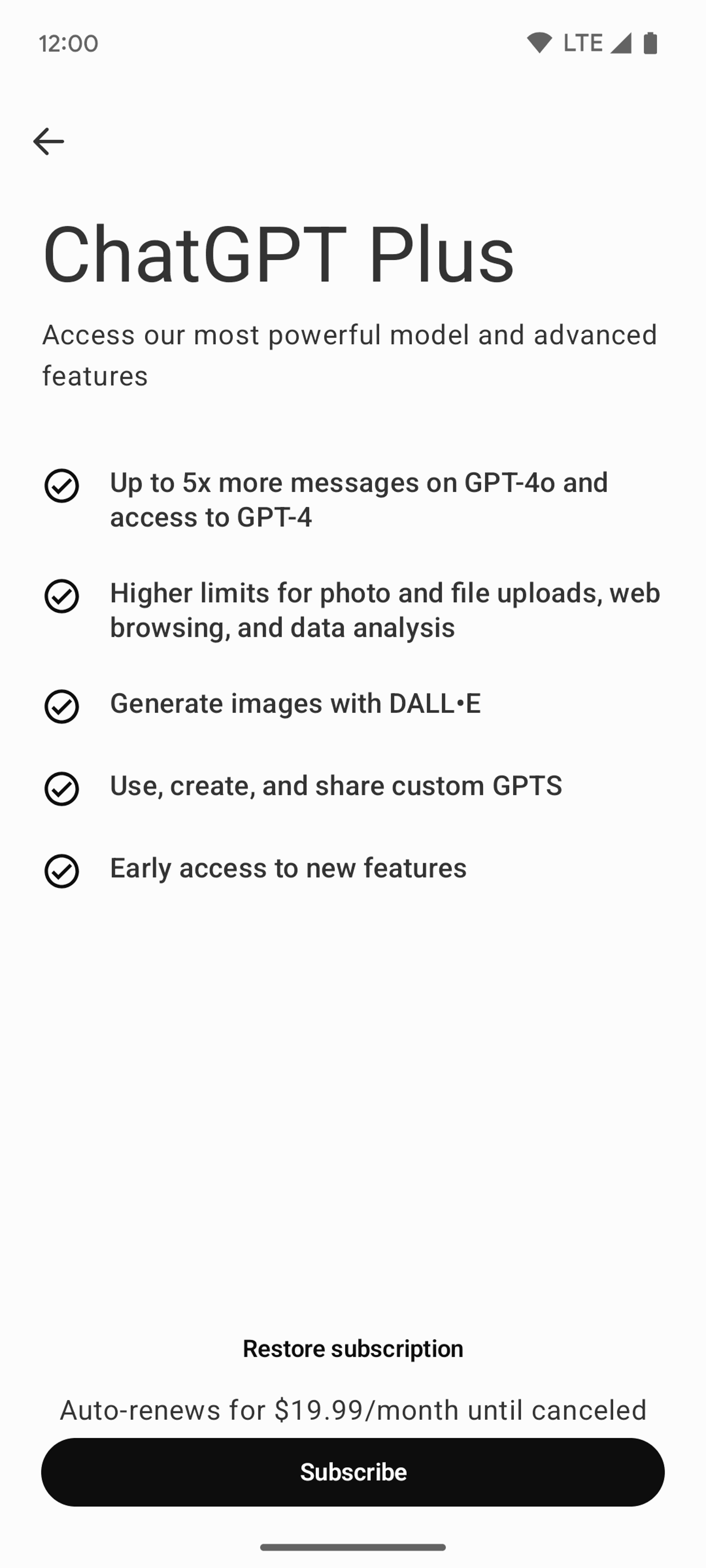 ChatGPT Android UI screenshot 12