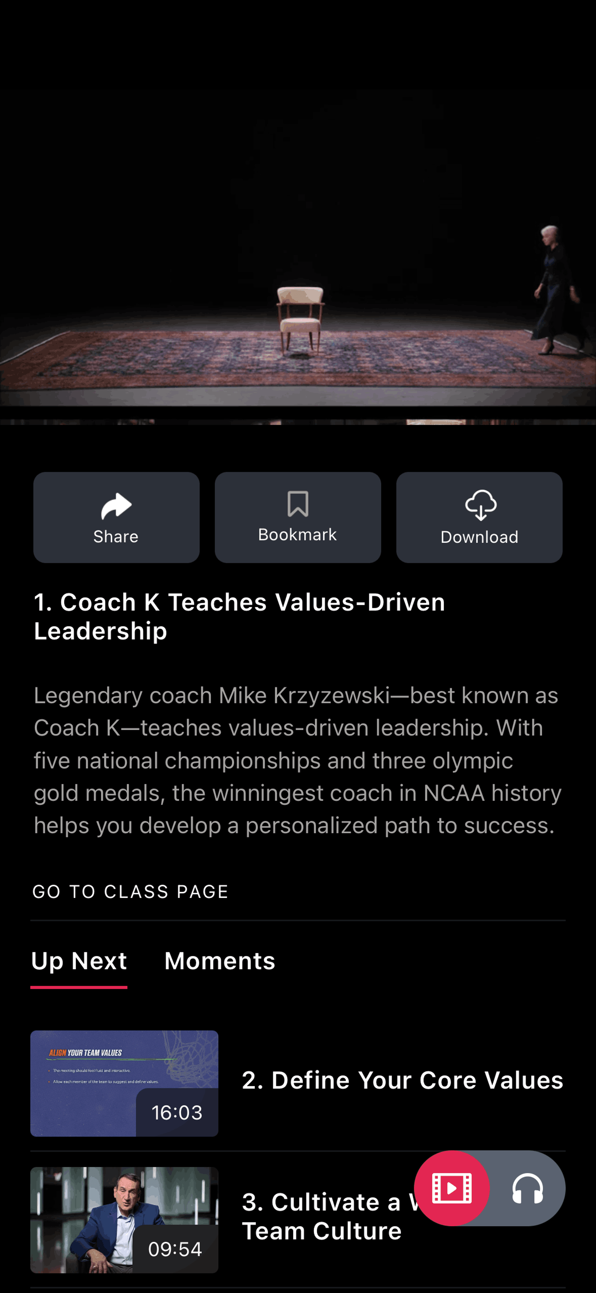 MasterClass iOS UI screenshot 20