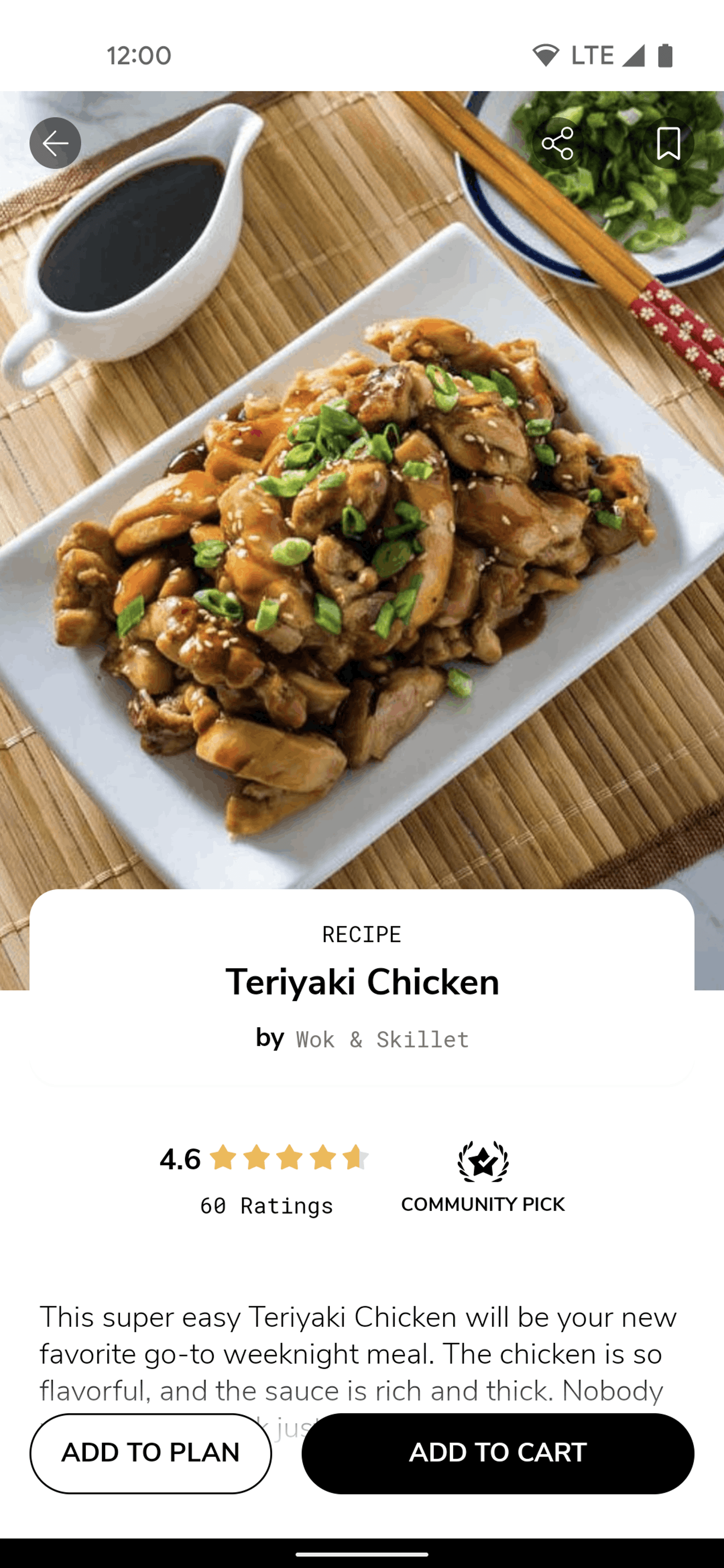 SideChef Android UI screenshot 7
