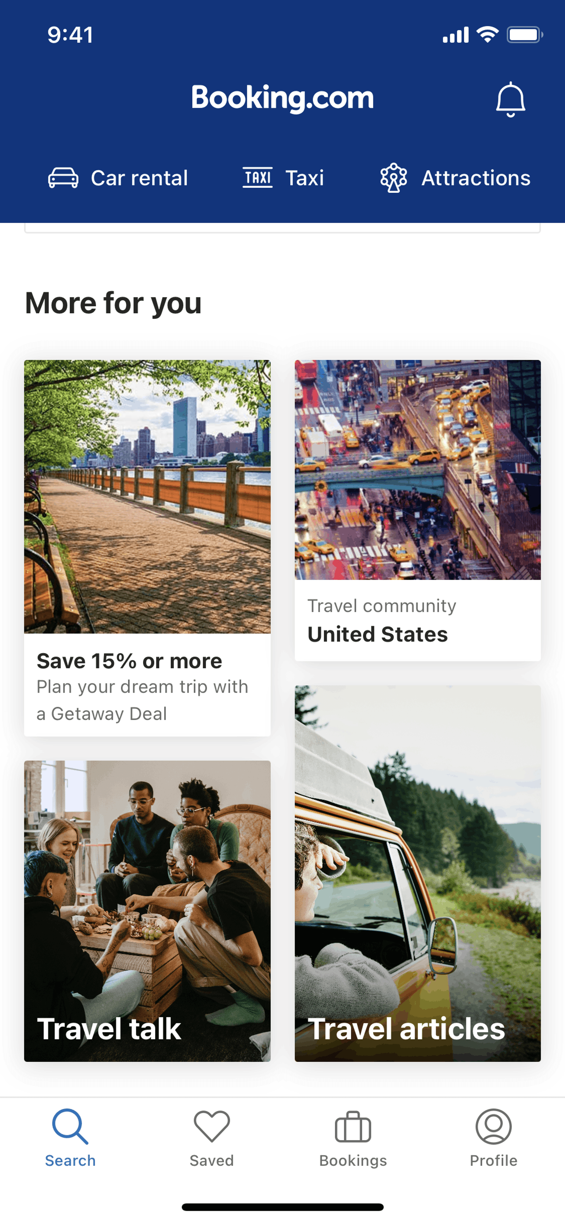 Booking.com iOS UI screenshot 13
