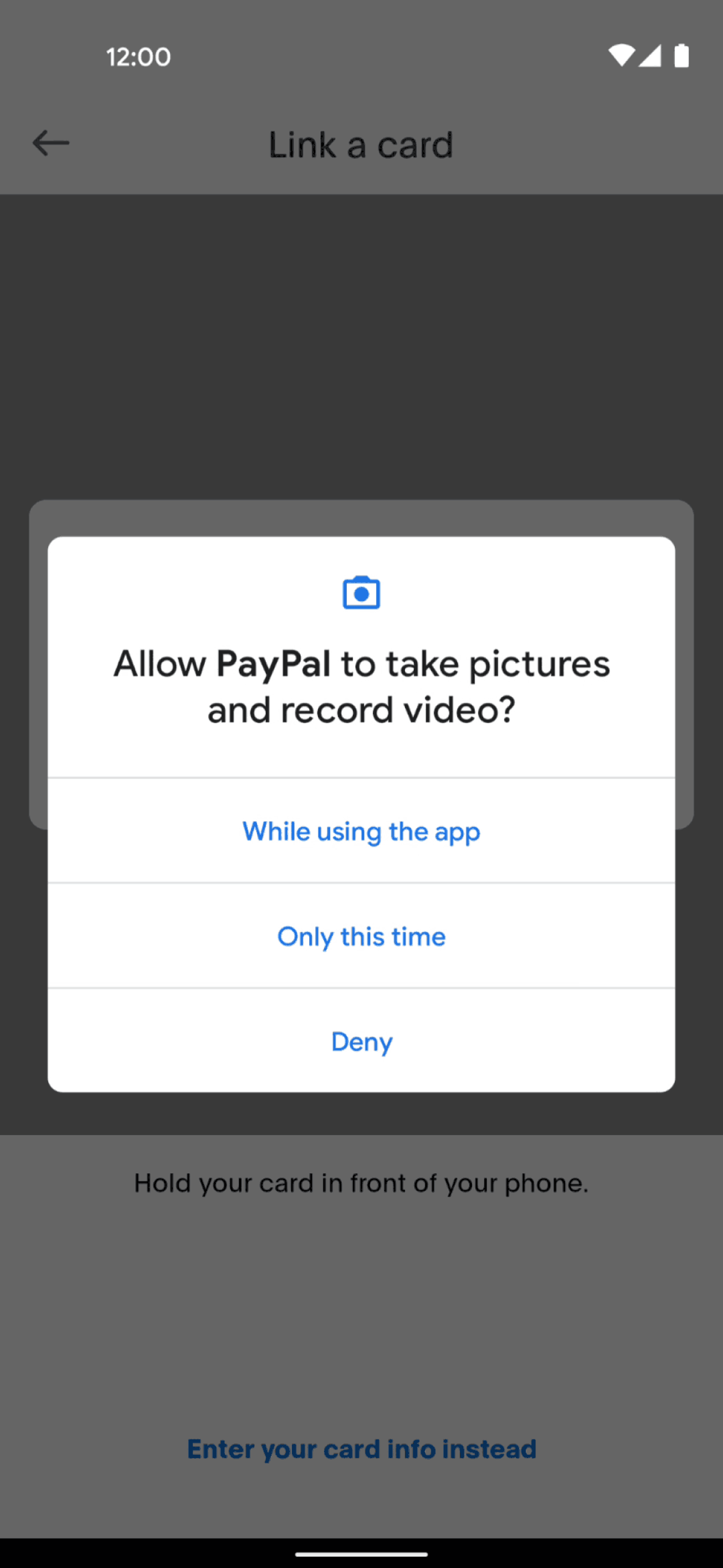PayPal Android UI screenshot 11
