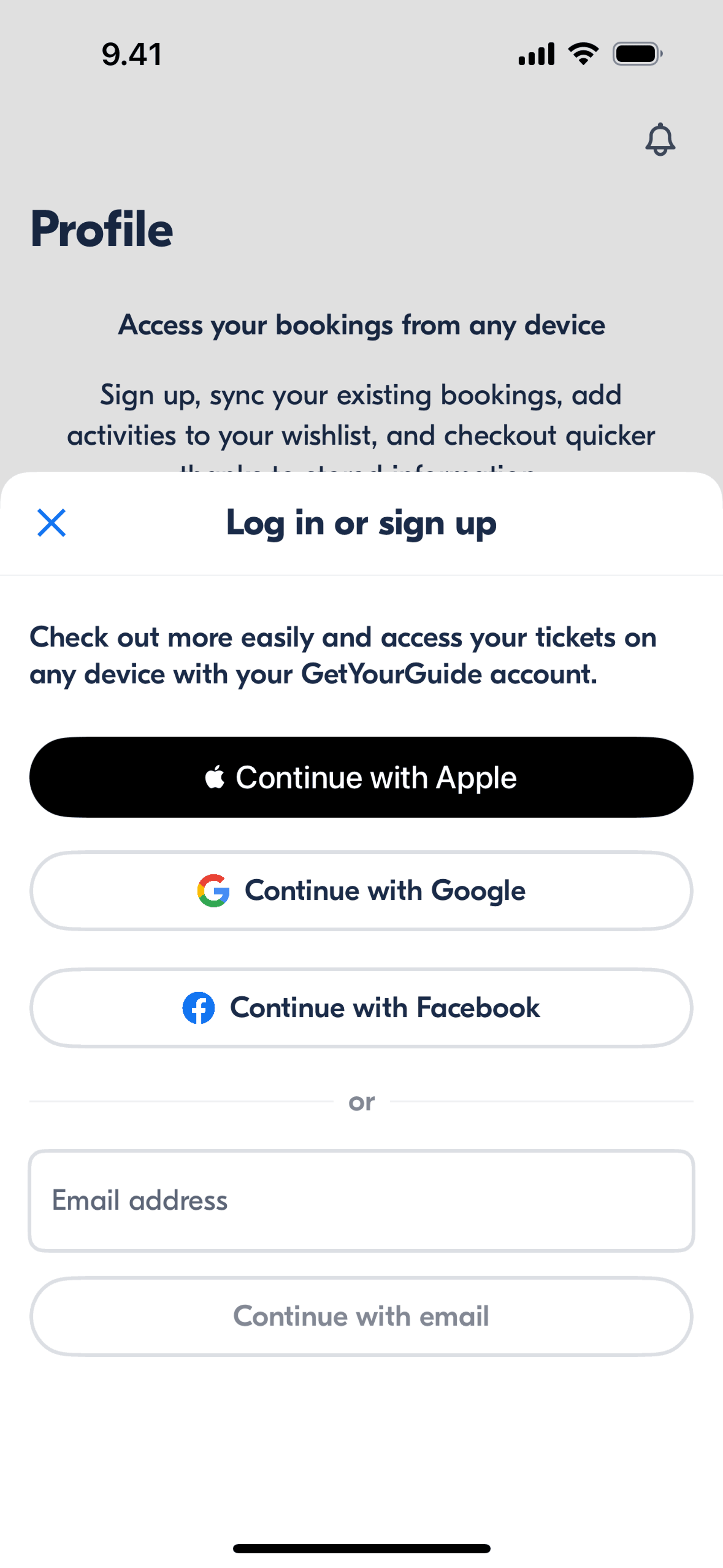 GetYourGuide iOS UI screenshot 18