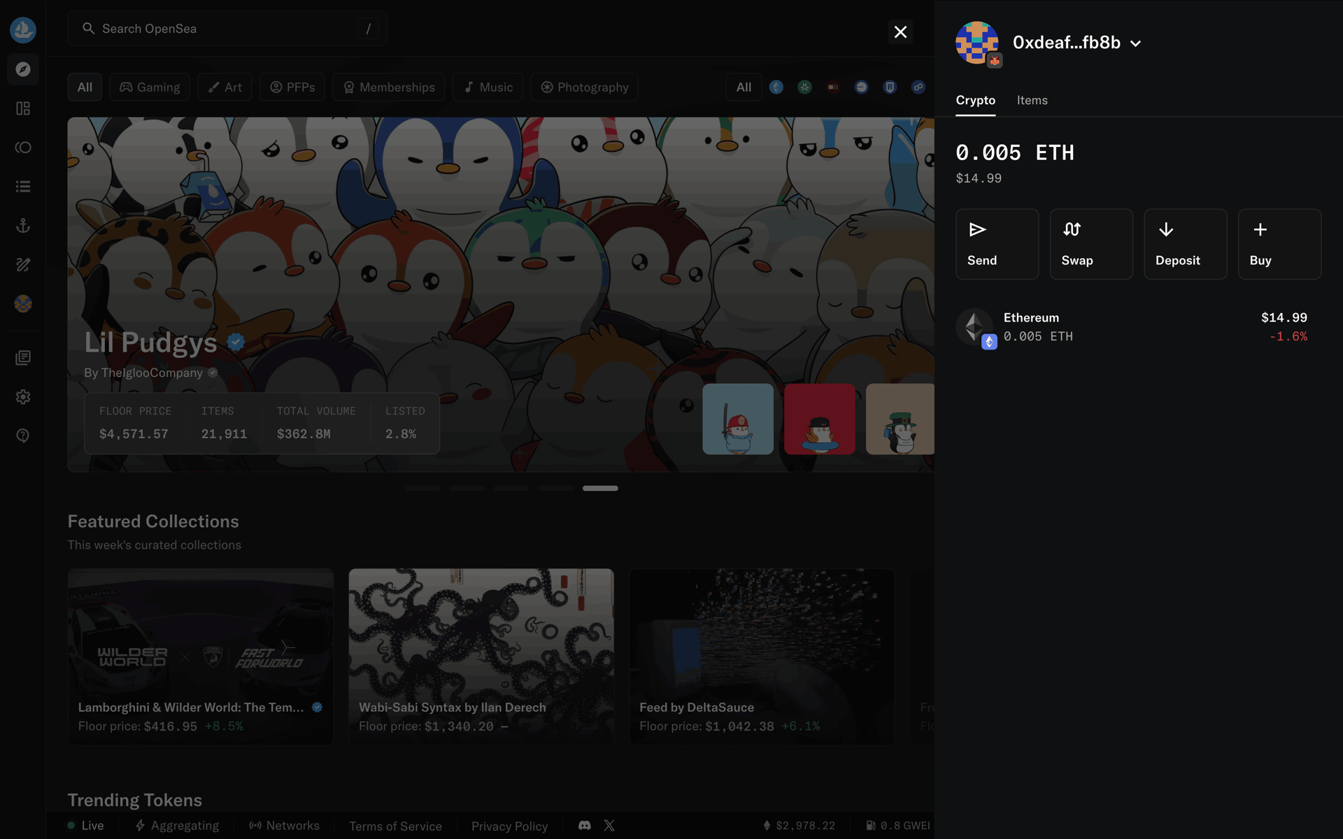OpenSea Web UI screenshot 22