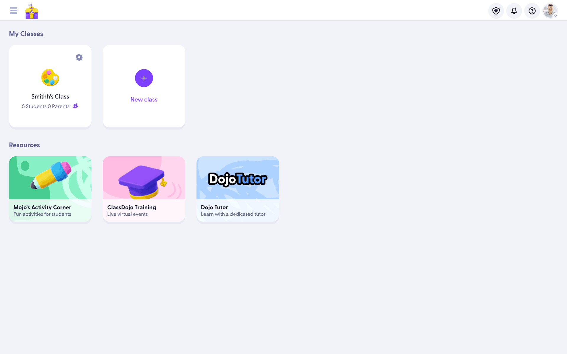 ClassDojo Web UI screenshot 13