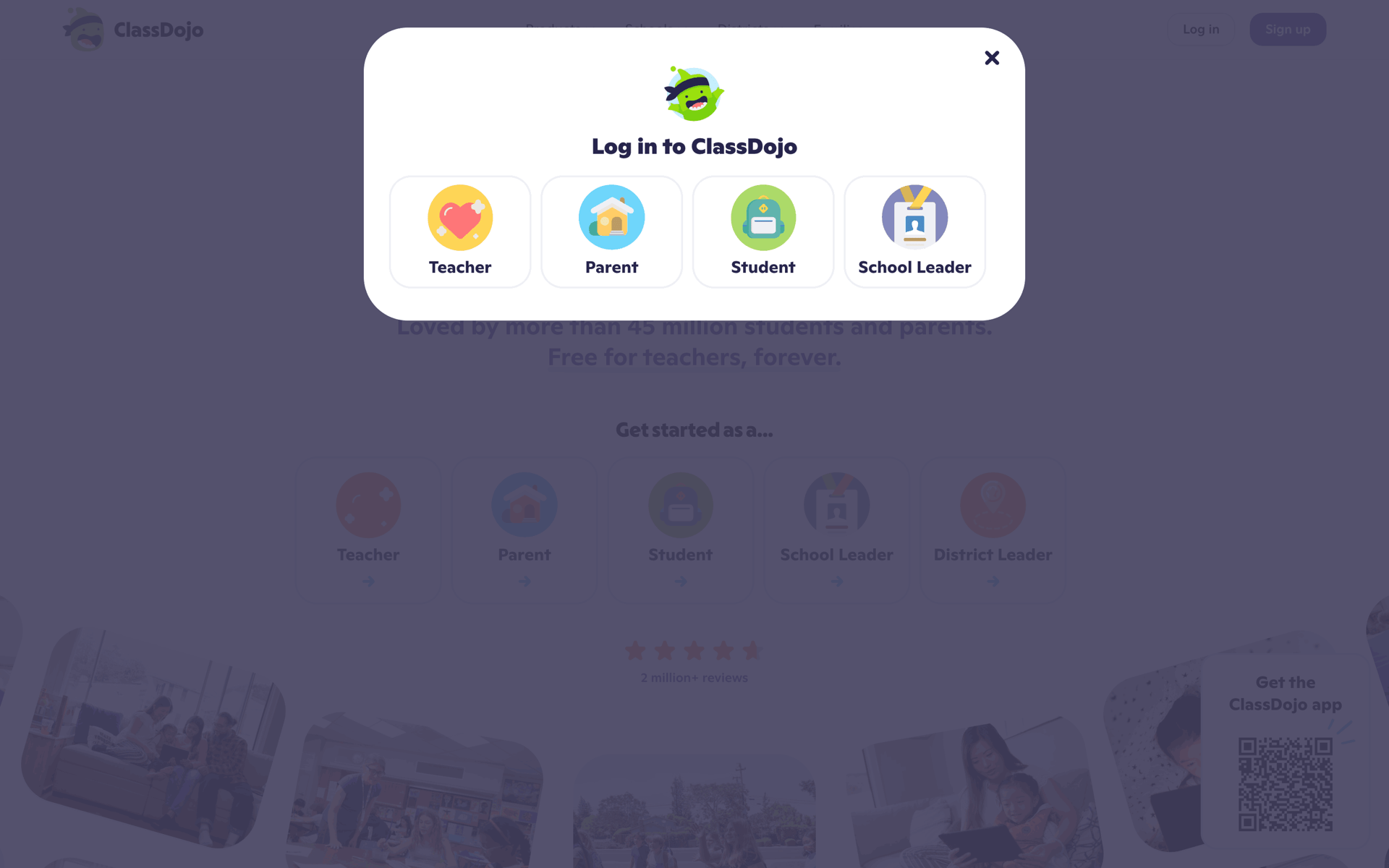 ClassDojo Web UI screenshot 9