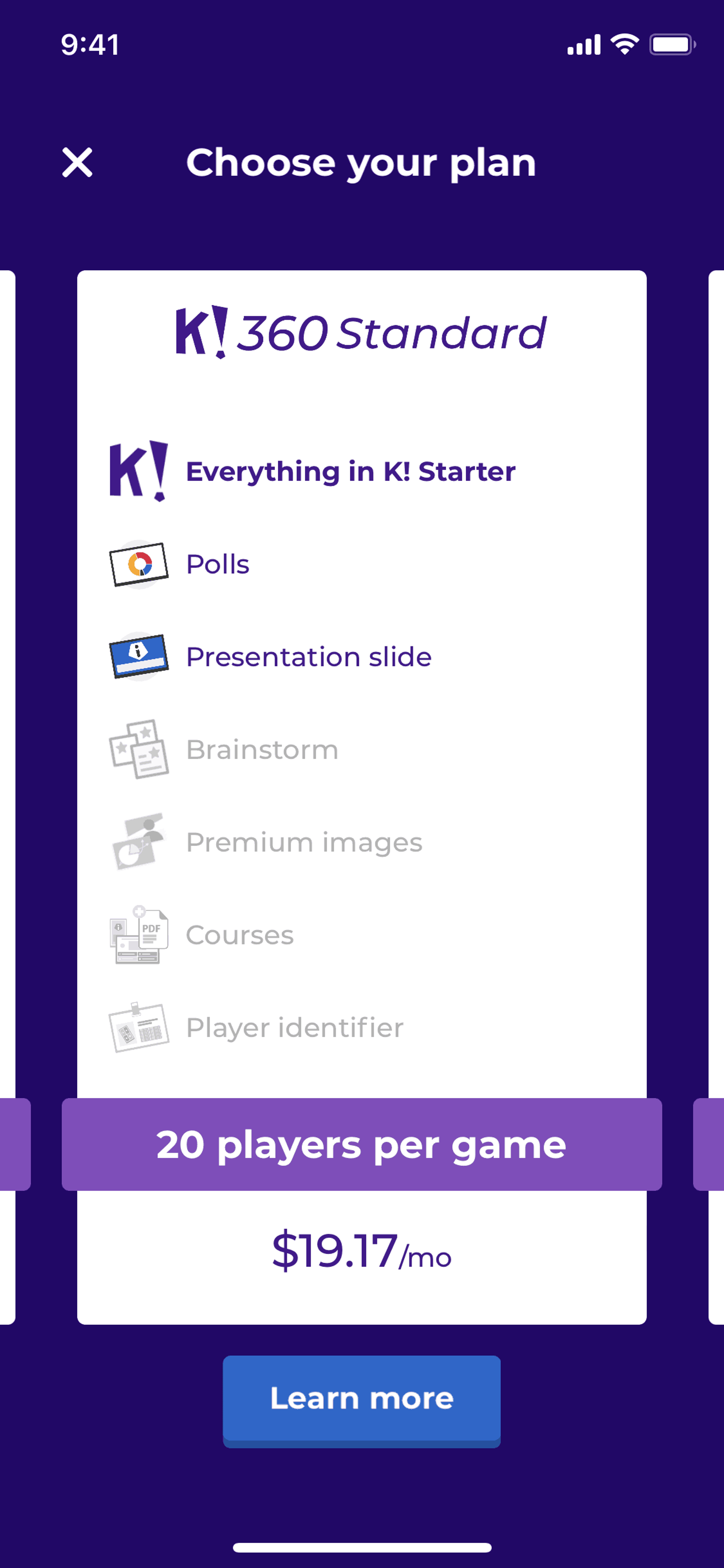 Kahoot! iOS UI screenshot 19