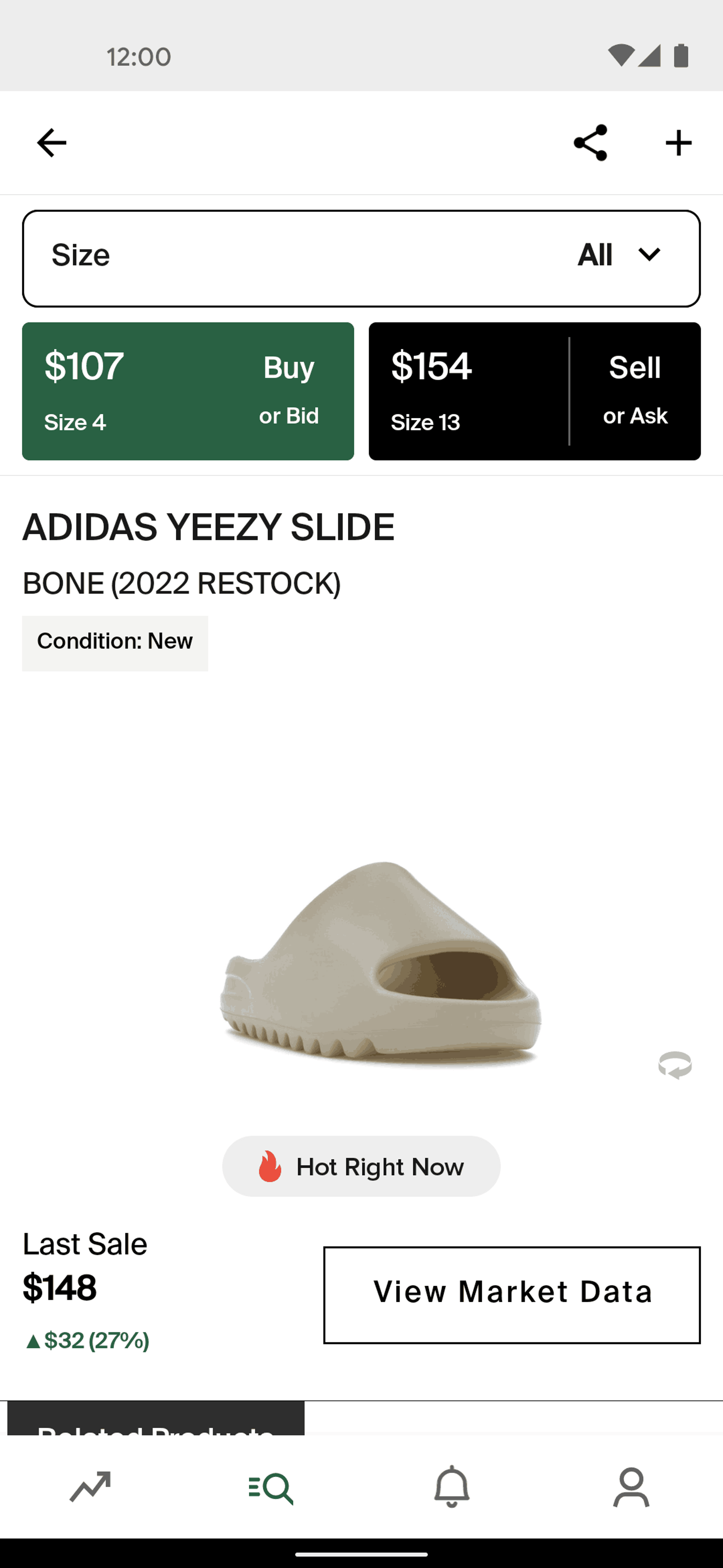 StockX Android UI screenshot 17