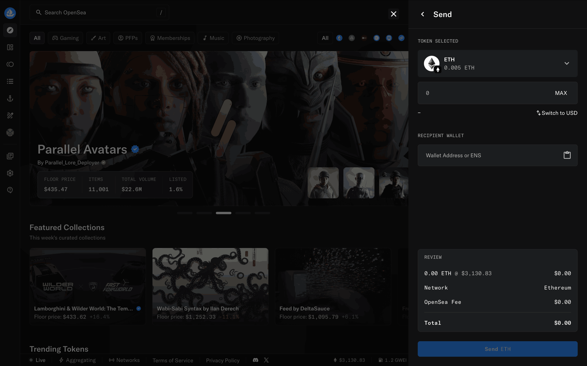 OpenSea Web UI screenshot 4