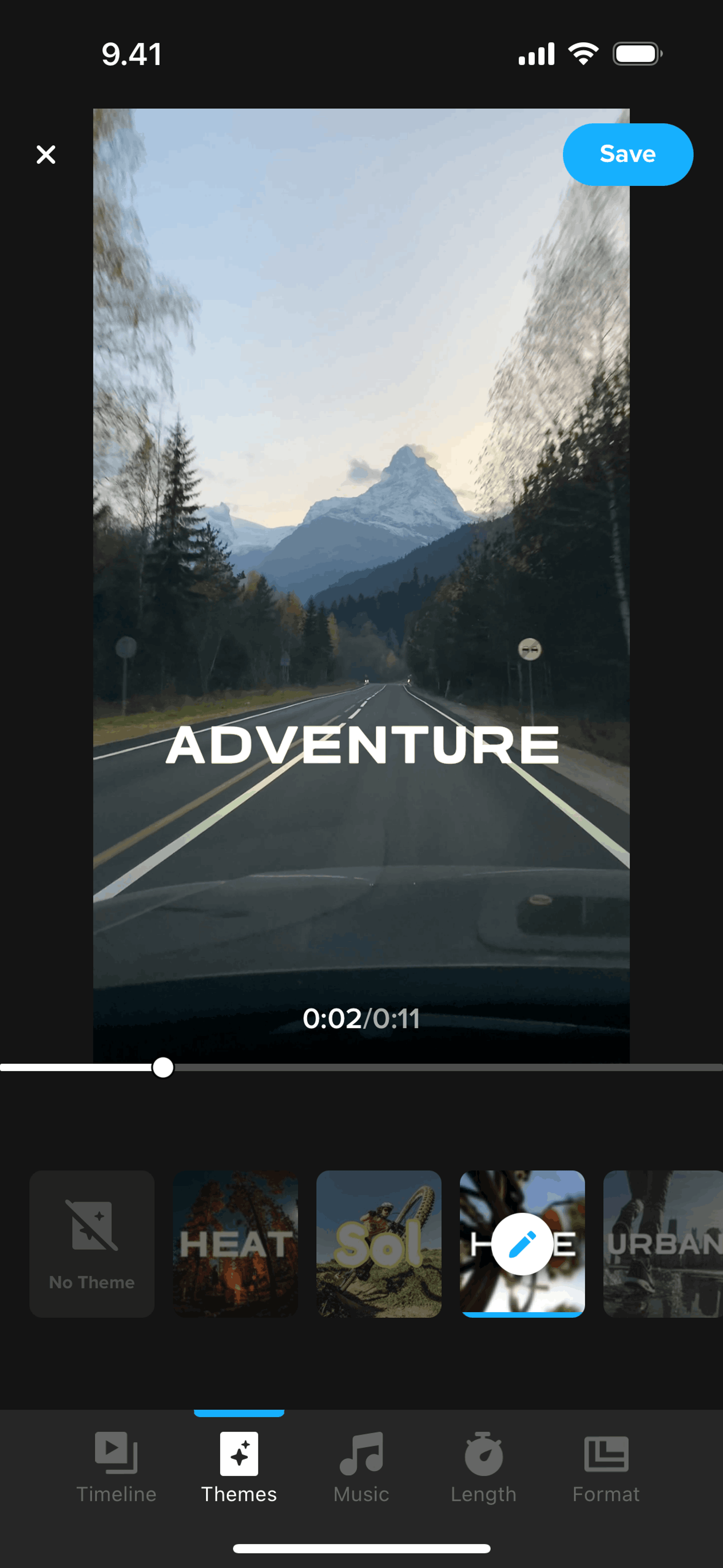 GoPro Quik iOS UI screenshot 23