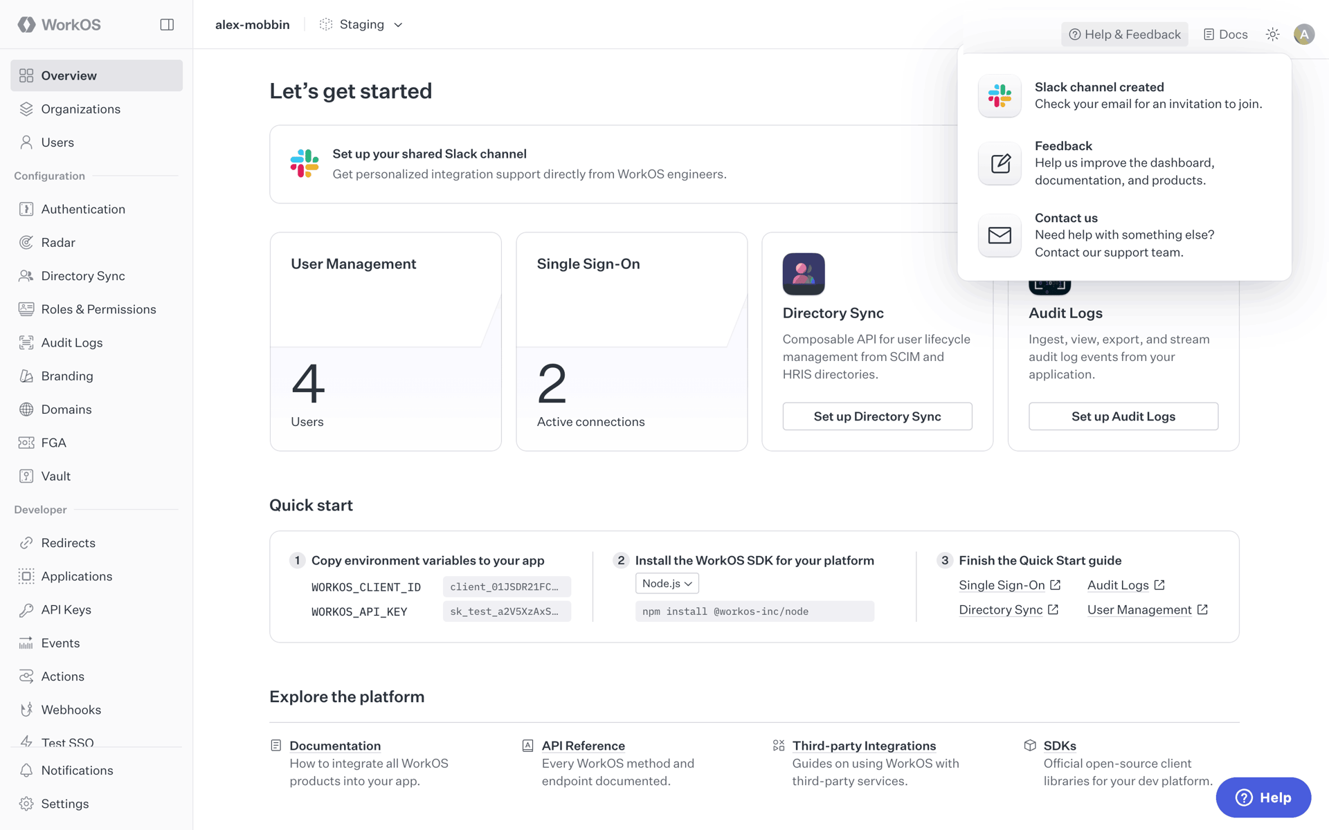WorkOS Web UI screenshot 10
