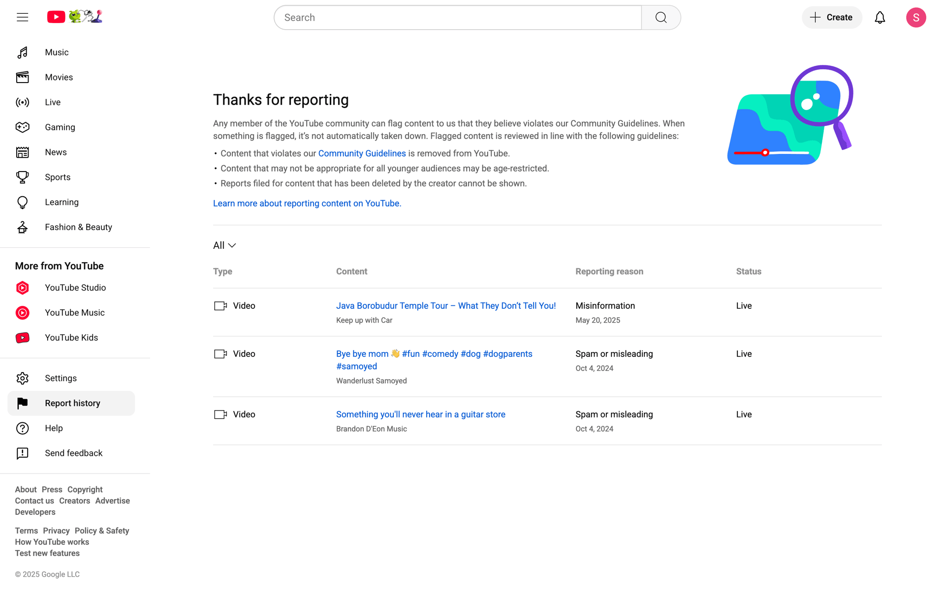 YouTube Web UI screenshot 20