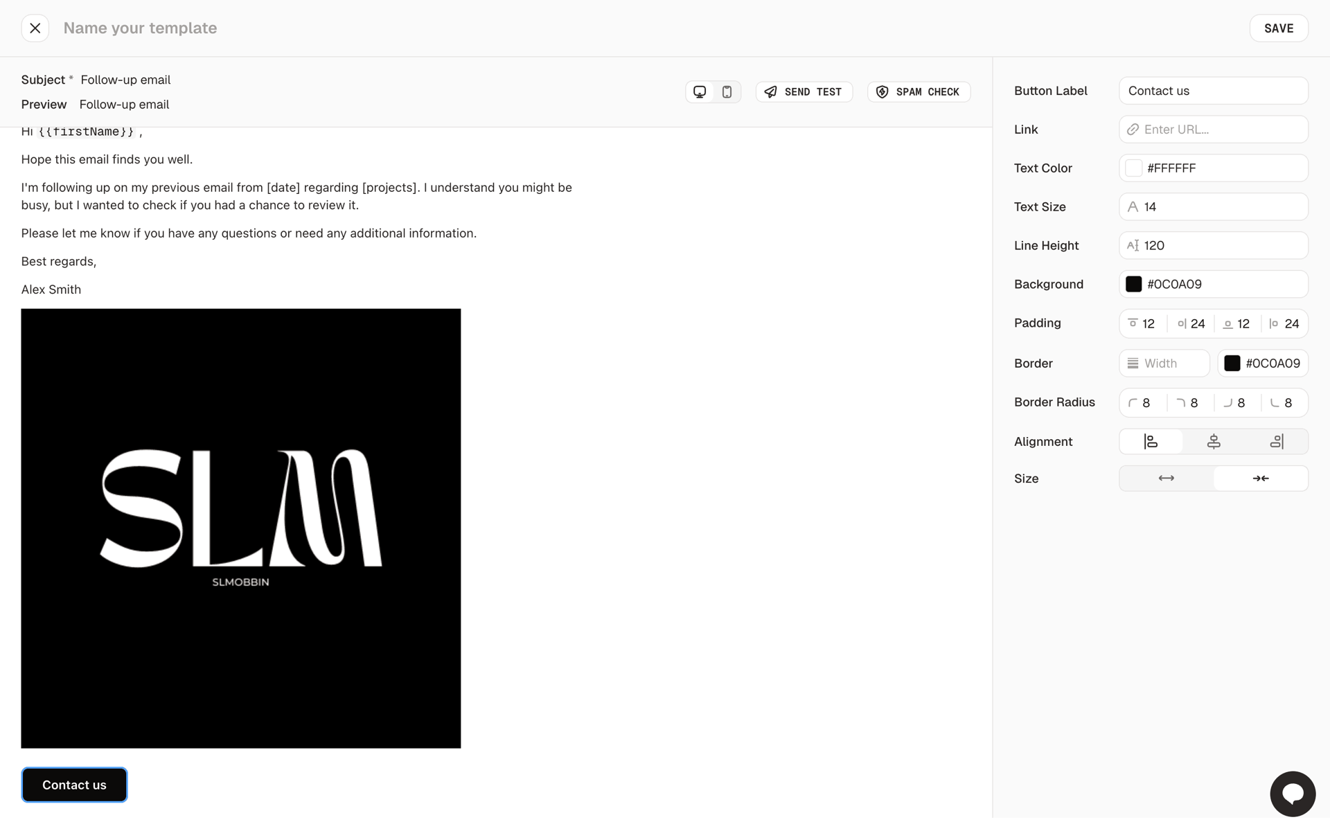 AutoSend Web UI screenshot 6