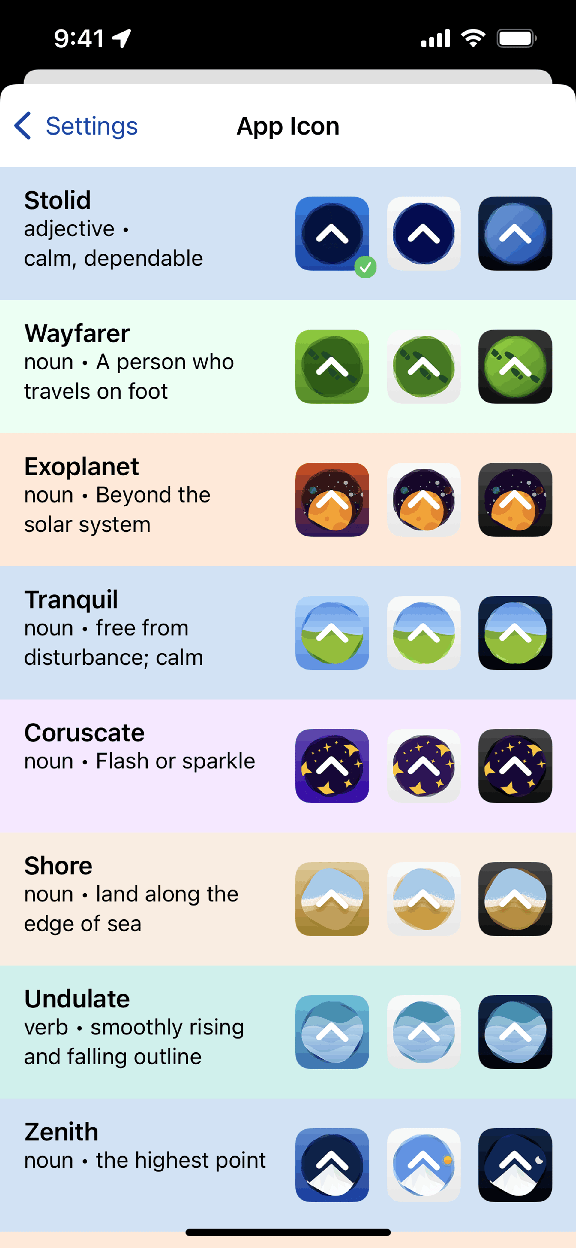 LookUp iOS UI screenshot 12