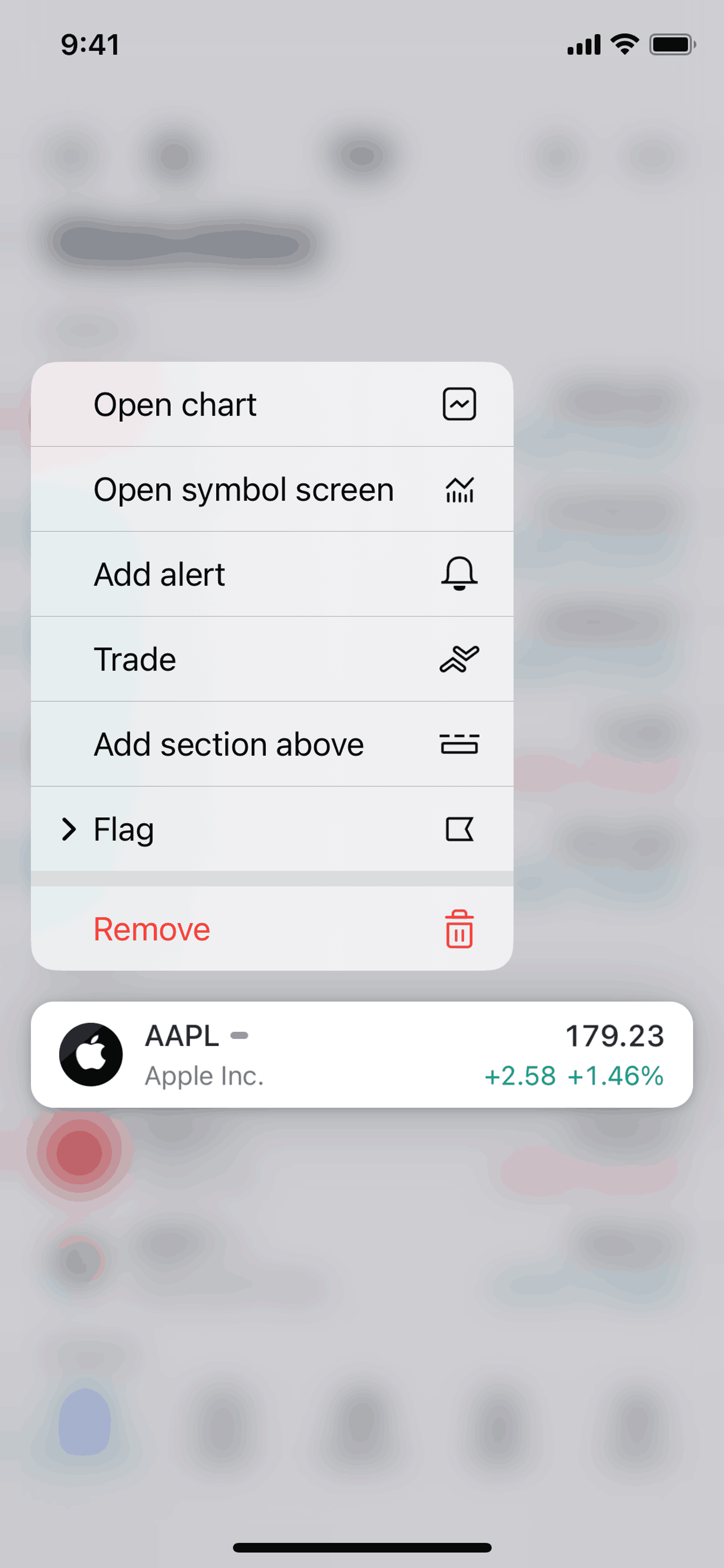 TradingView iOS UI screenshot 17