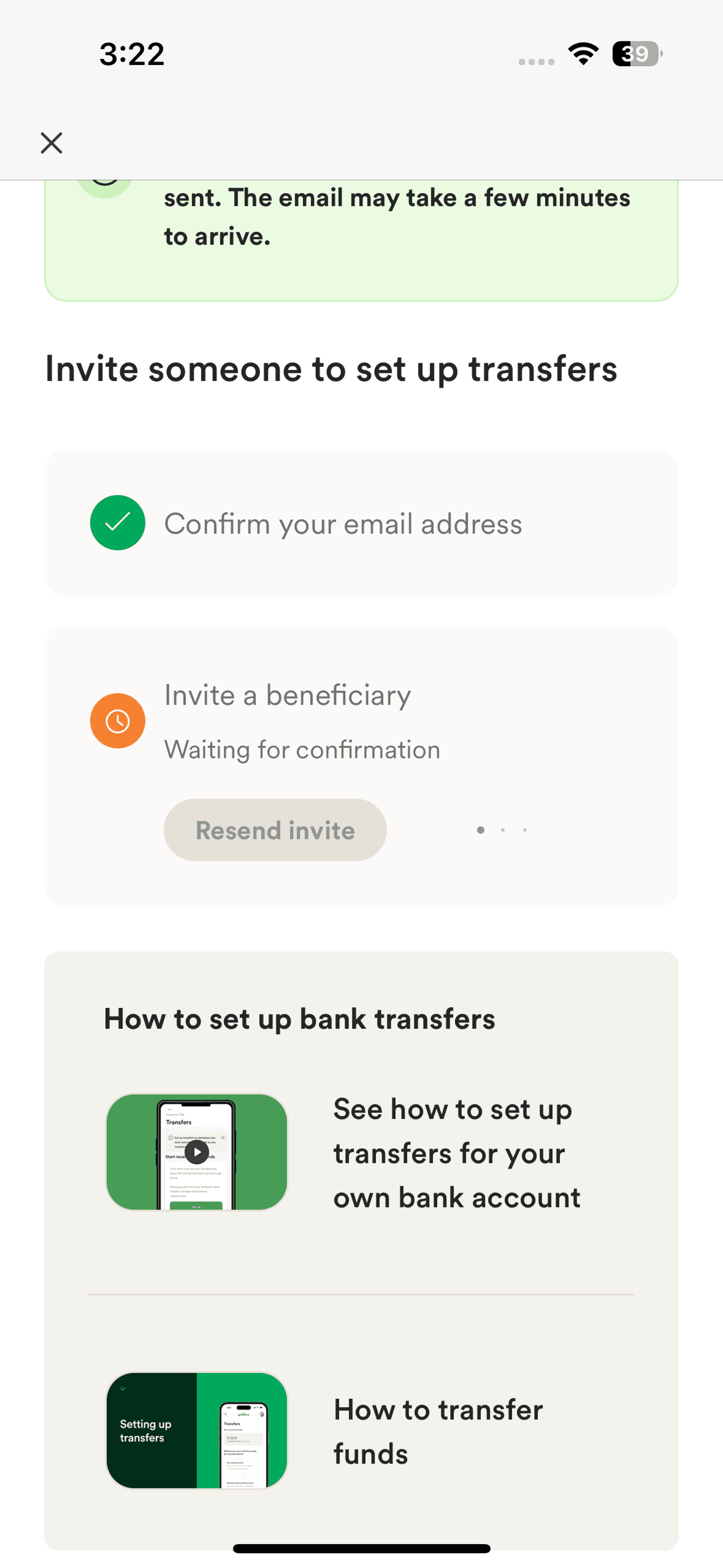GoFundMe iOS UI screenshot 17