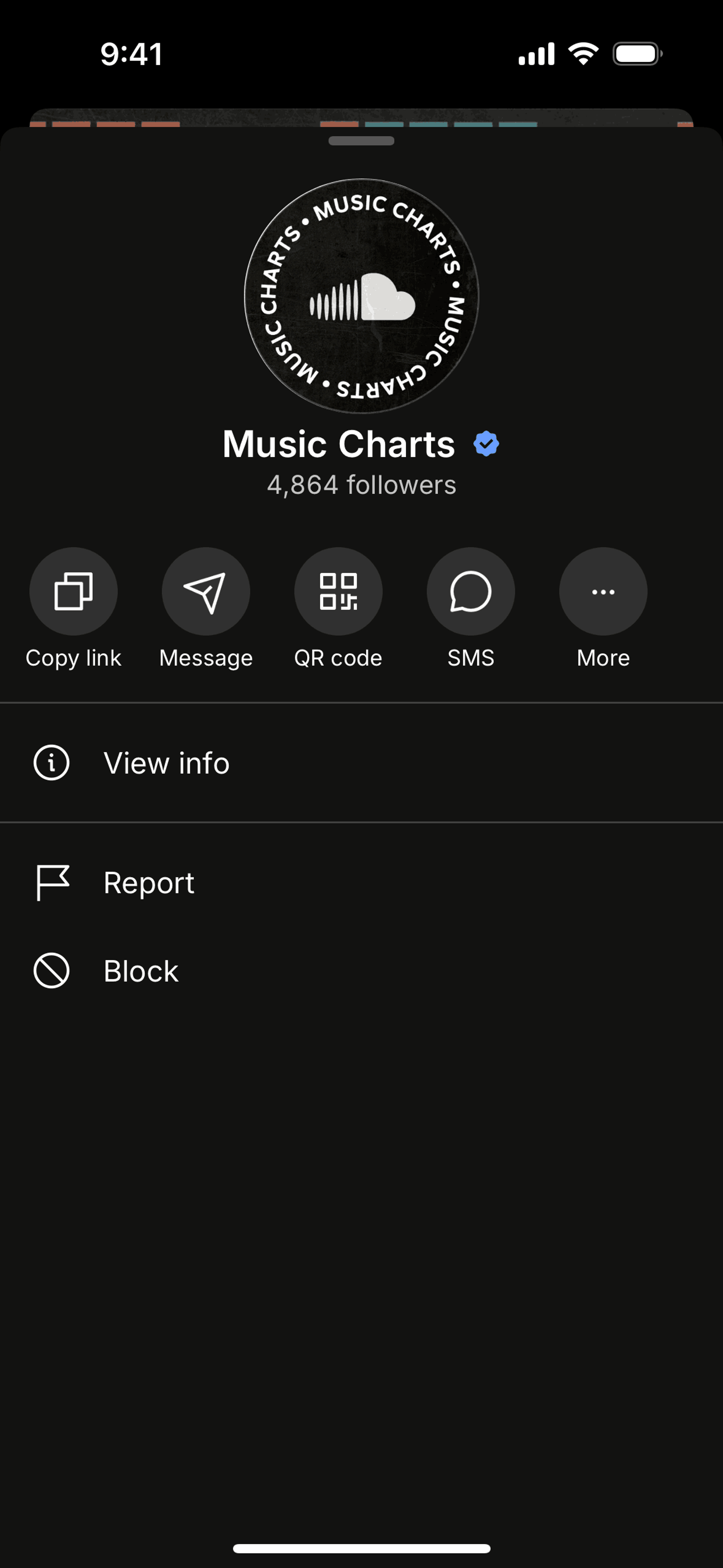 SoundCloud iOS UI screenshot 24