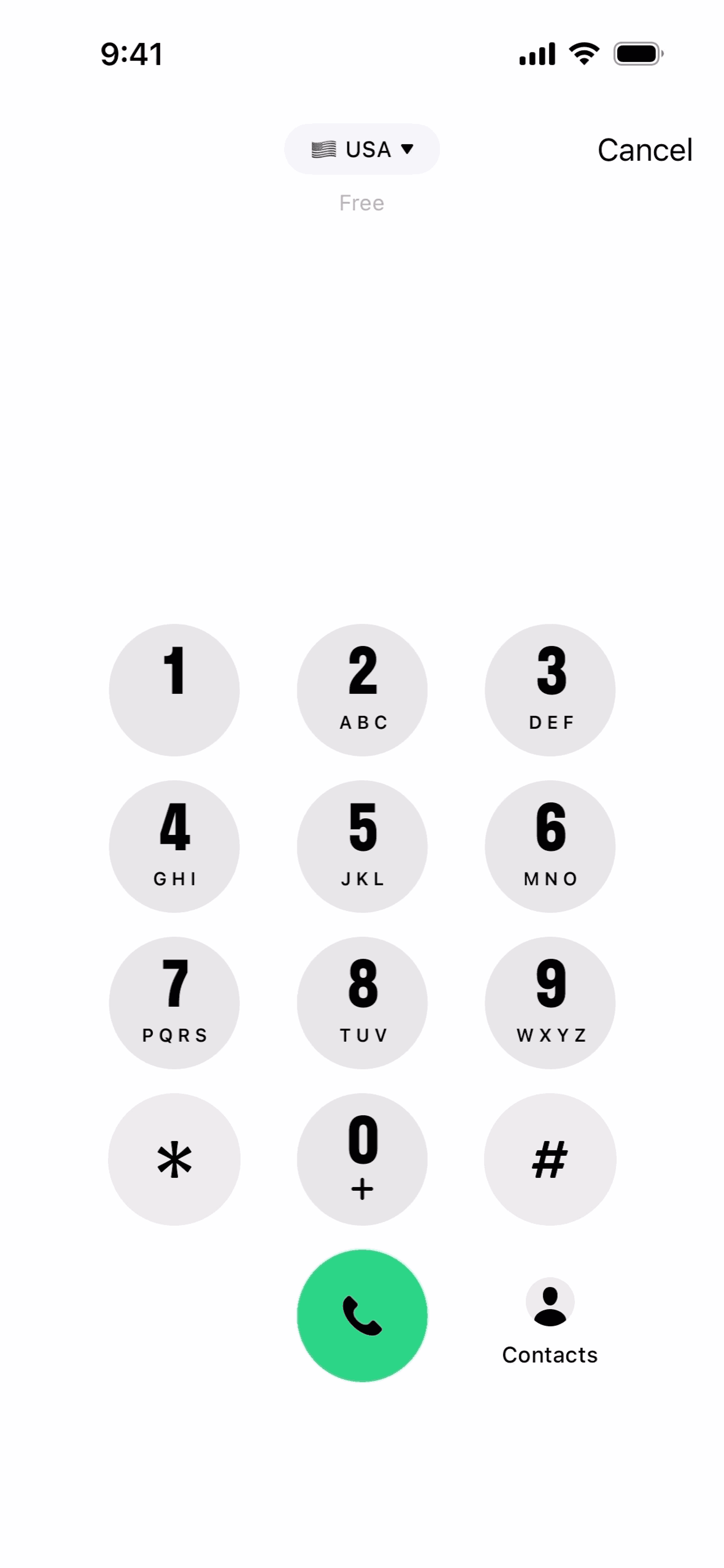 TextNow iOS UI screenshot 4