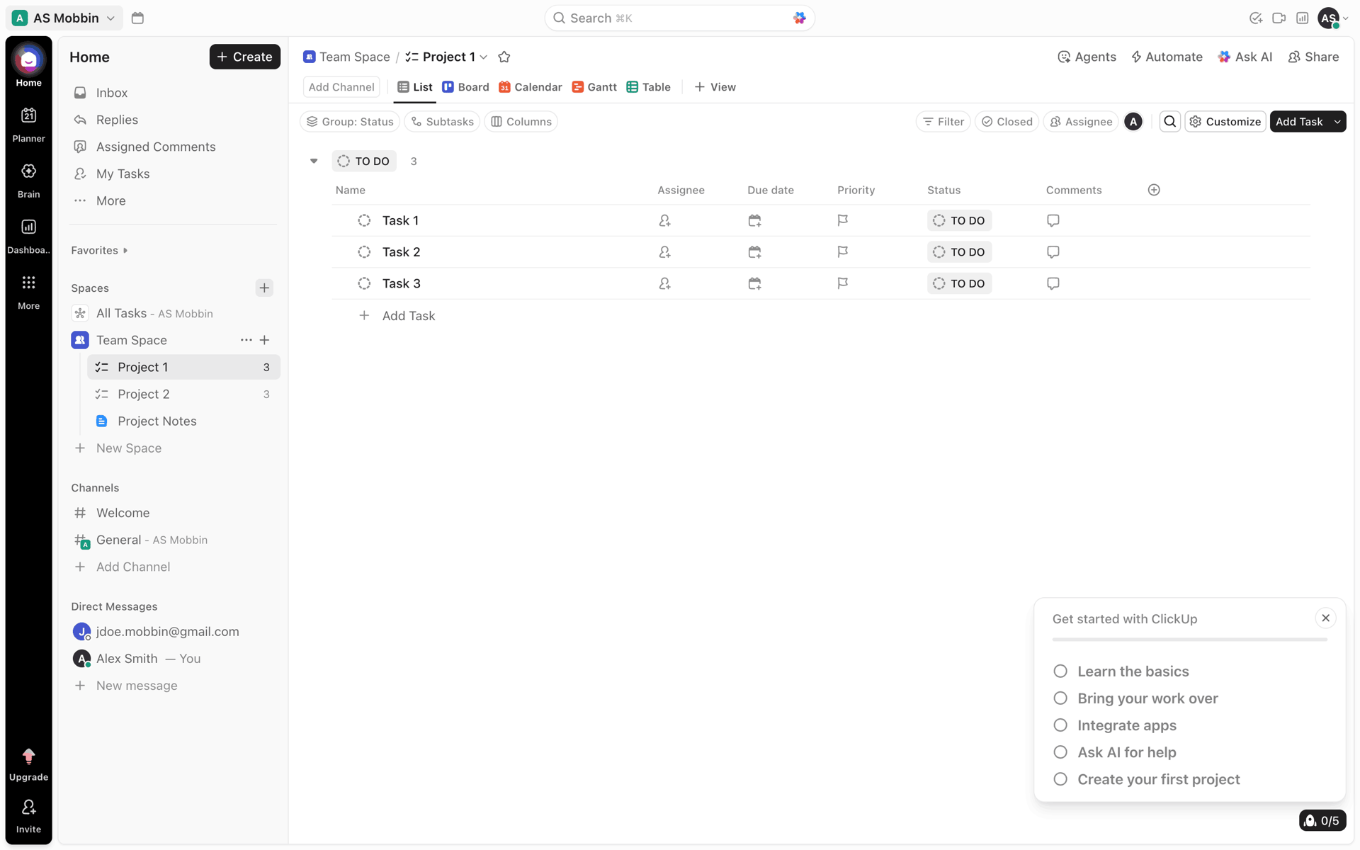 ClickUp Web UI screenshot 24