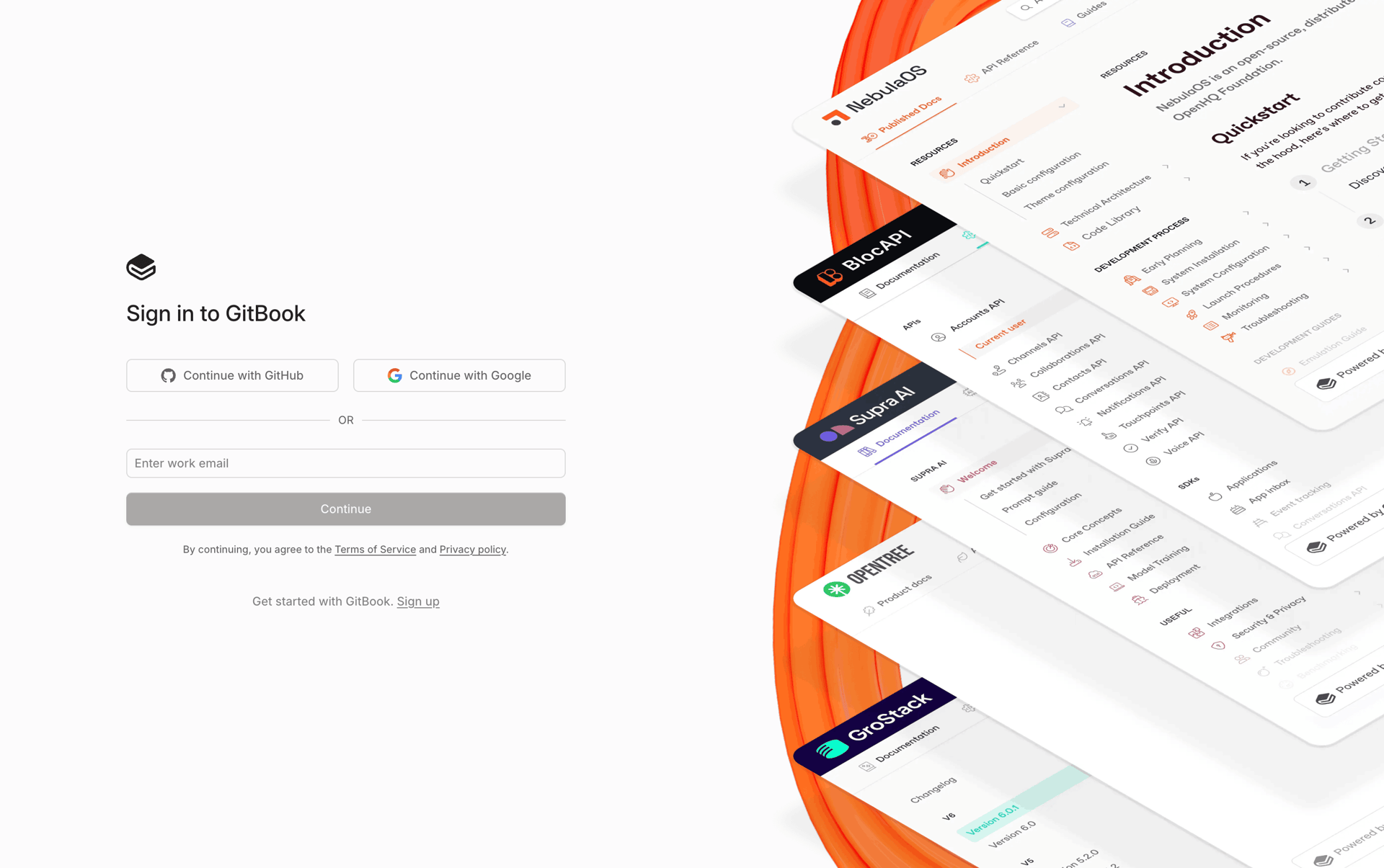 GitBook Web UI screenshot 7