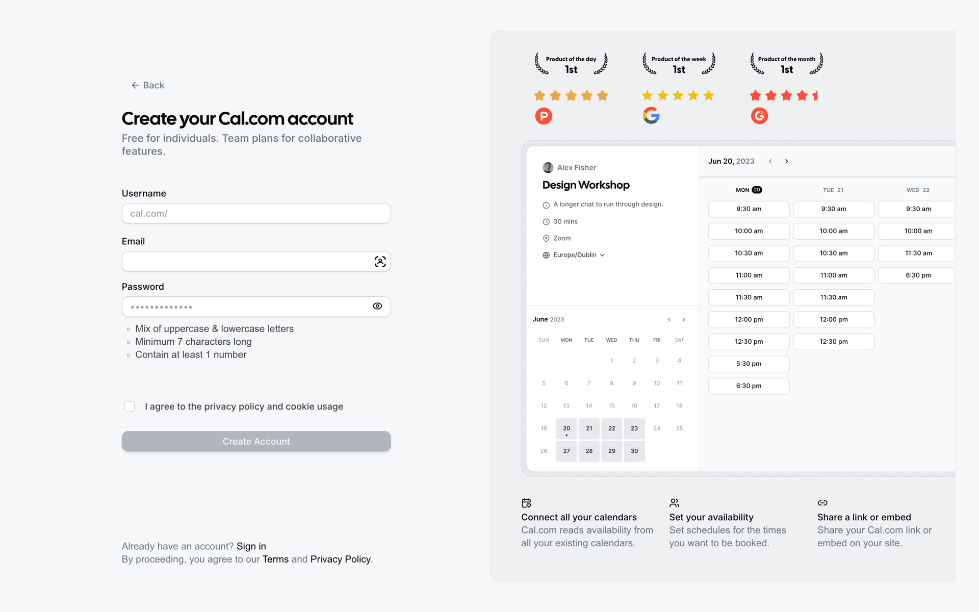 Cal.com Web UI screenshot 3