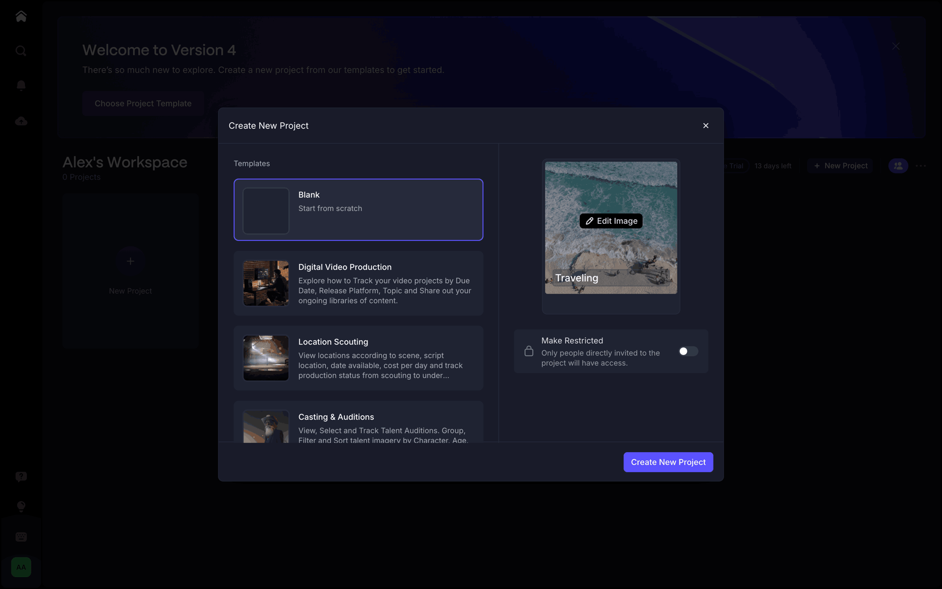 Frame.io Web UI screenshot 20