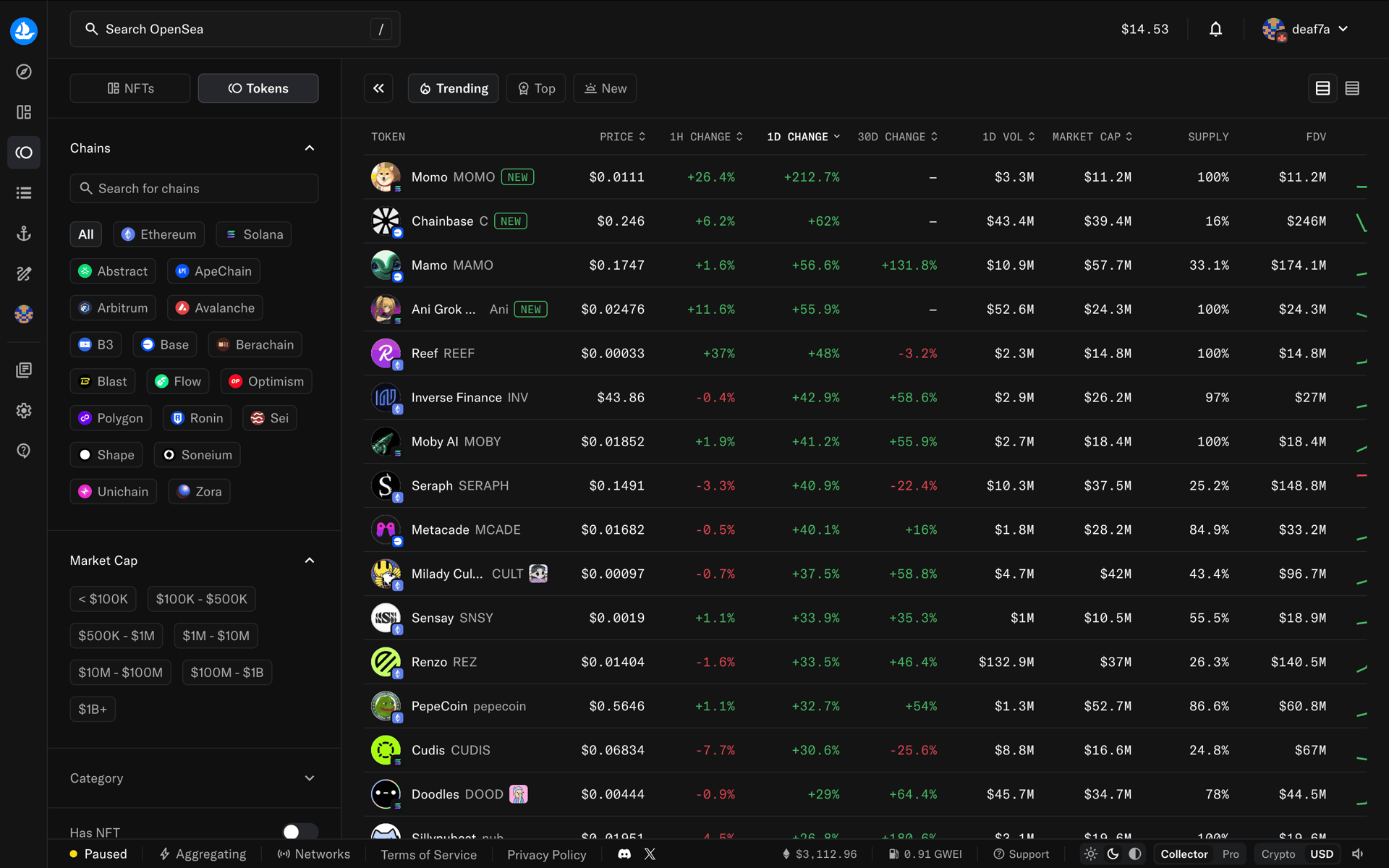 OpenSea Web UI screenshot 10