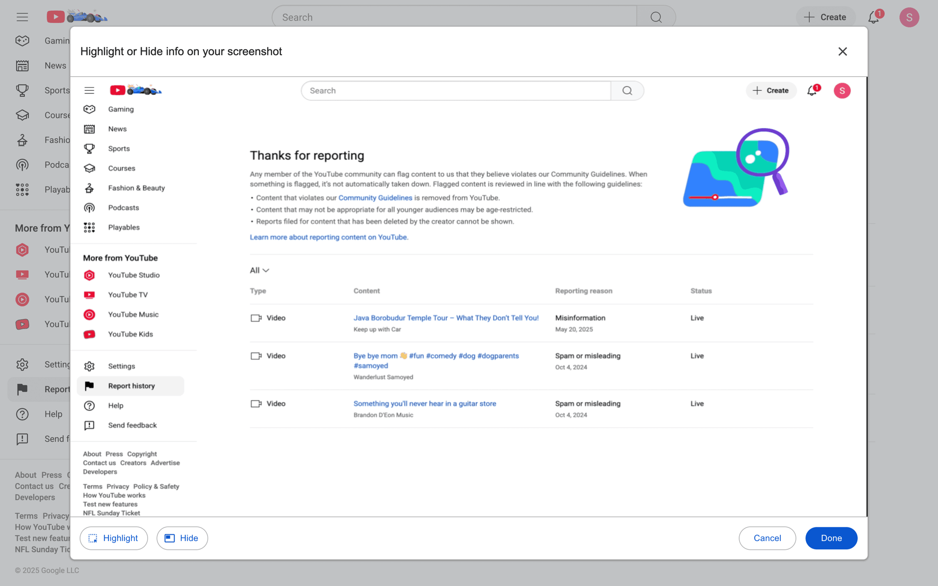 YouTube Web UI screenshot 22