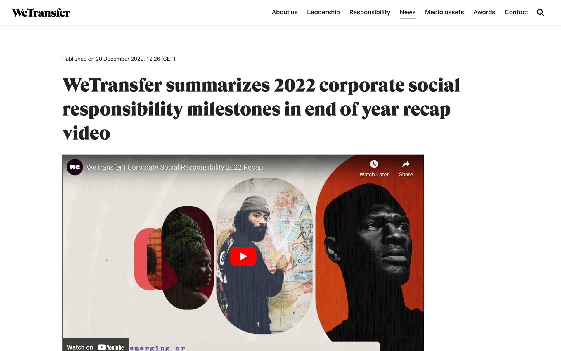WeTransfer Web UI screenshot 6