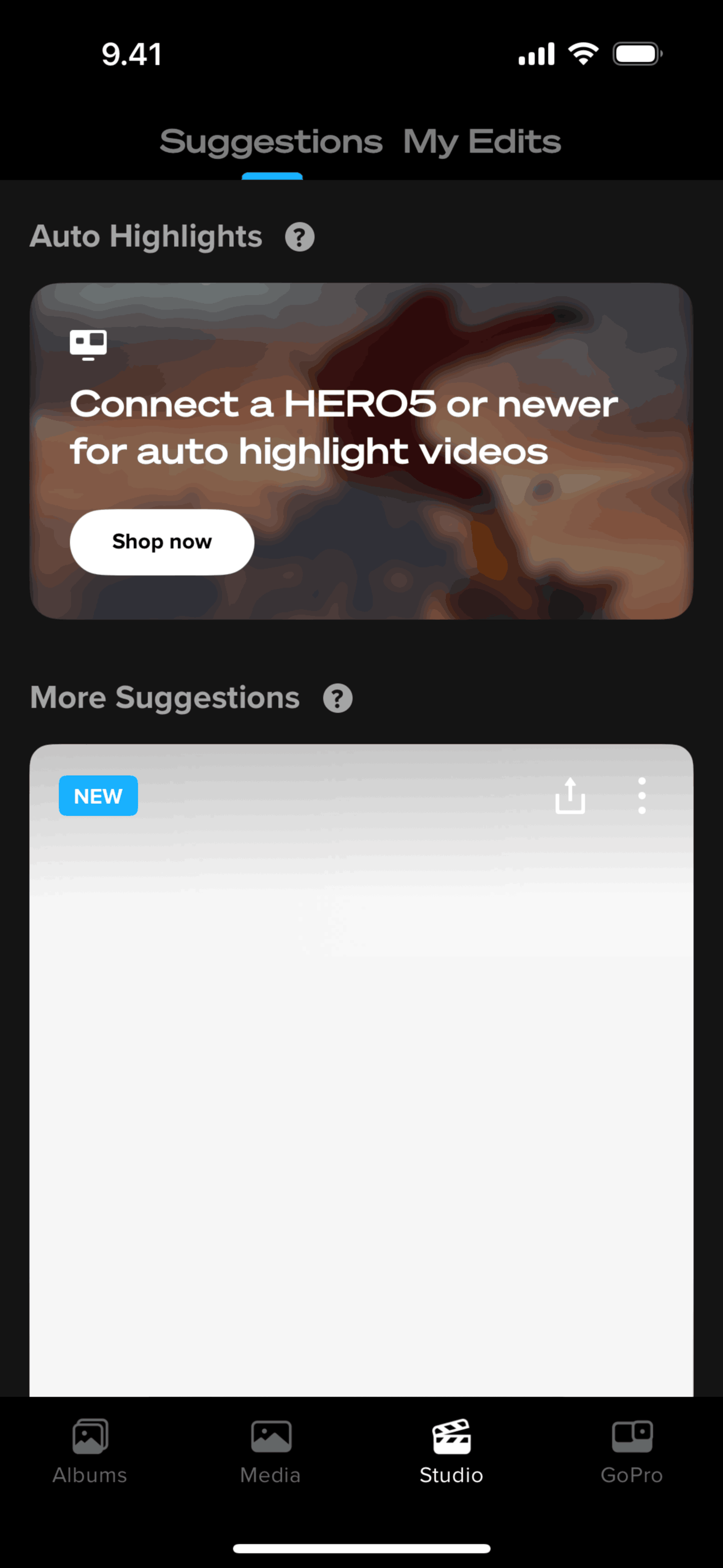 GoPro Quik iOS UI screenshot 16