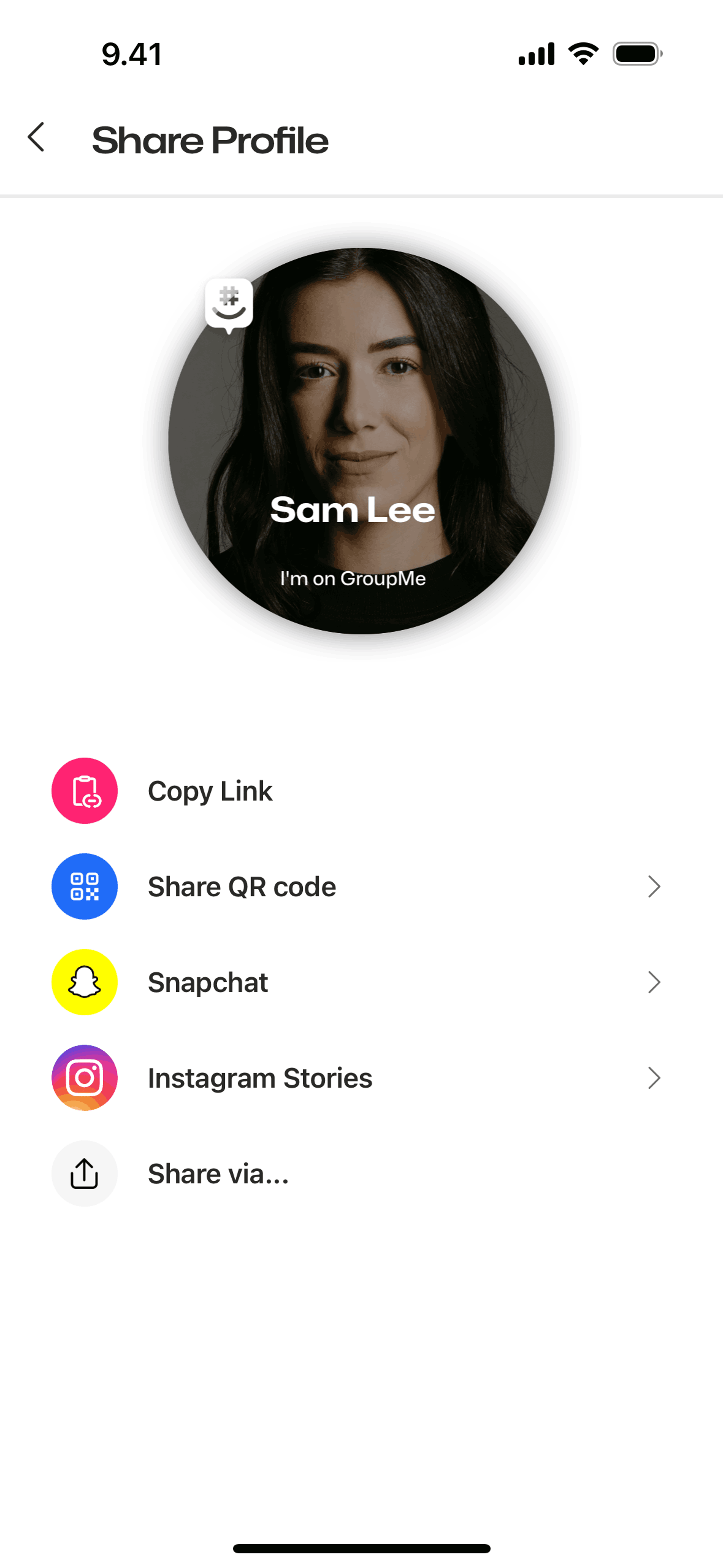 GroupMe iOS UI screenshot 21