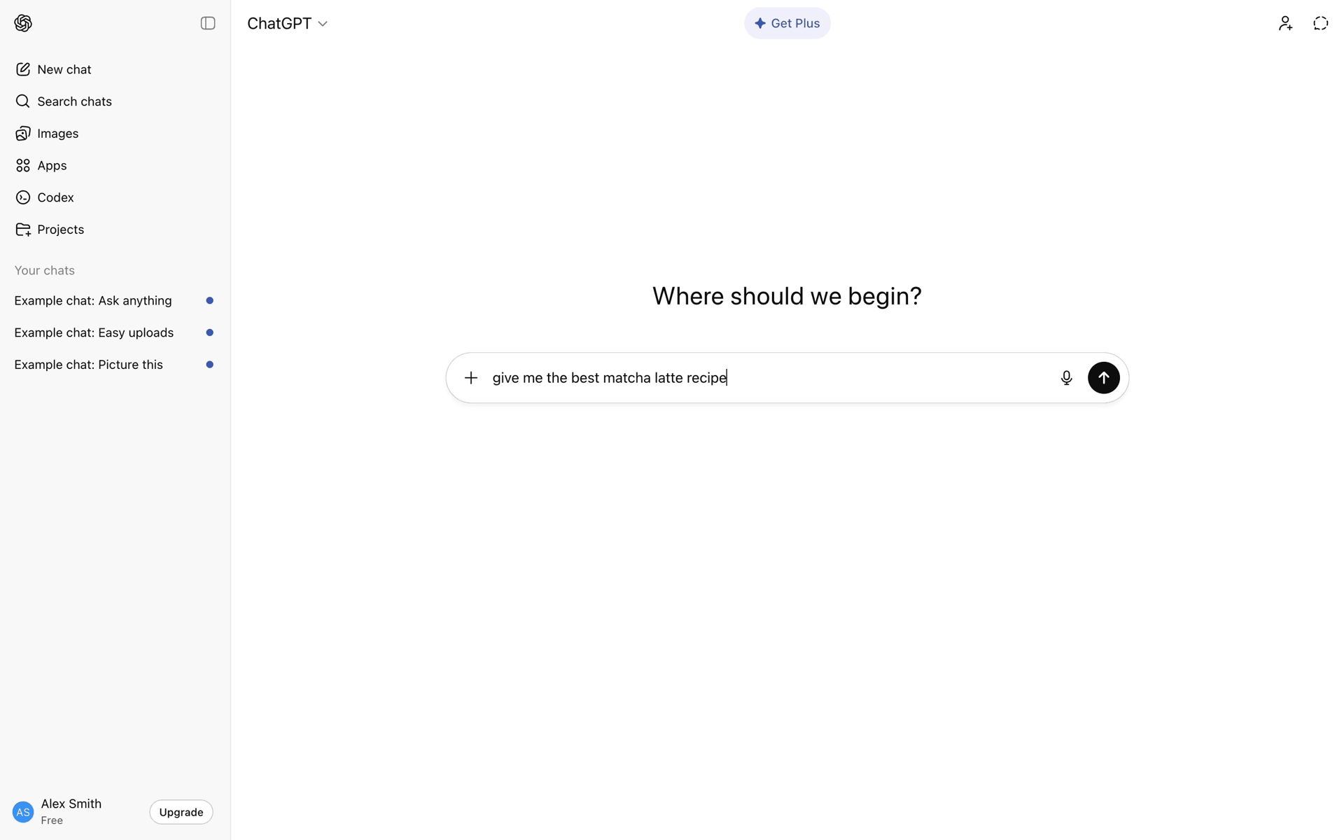ChatGPT Web UI screenshot 4