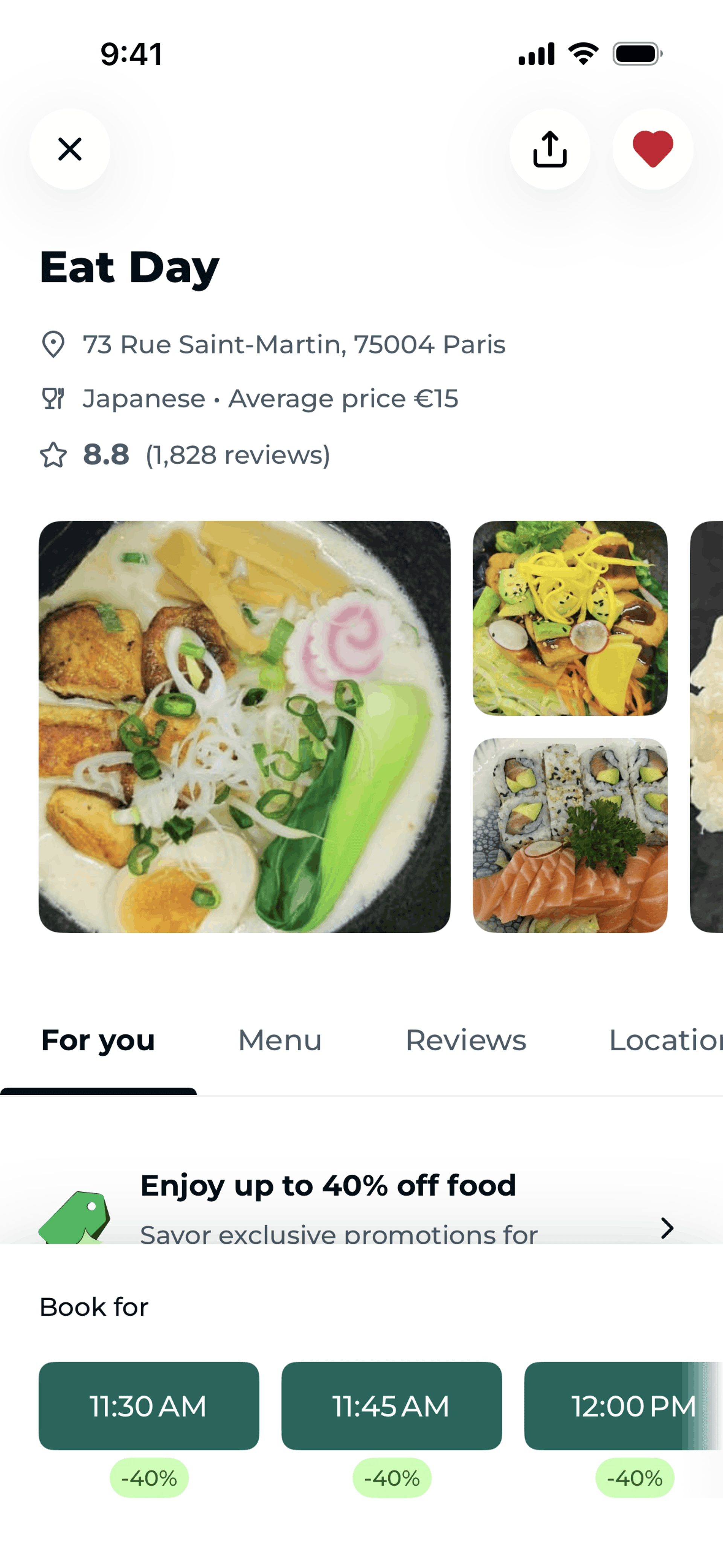 TheFork iOS UI screenshot 8