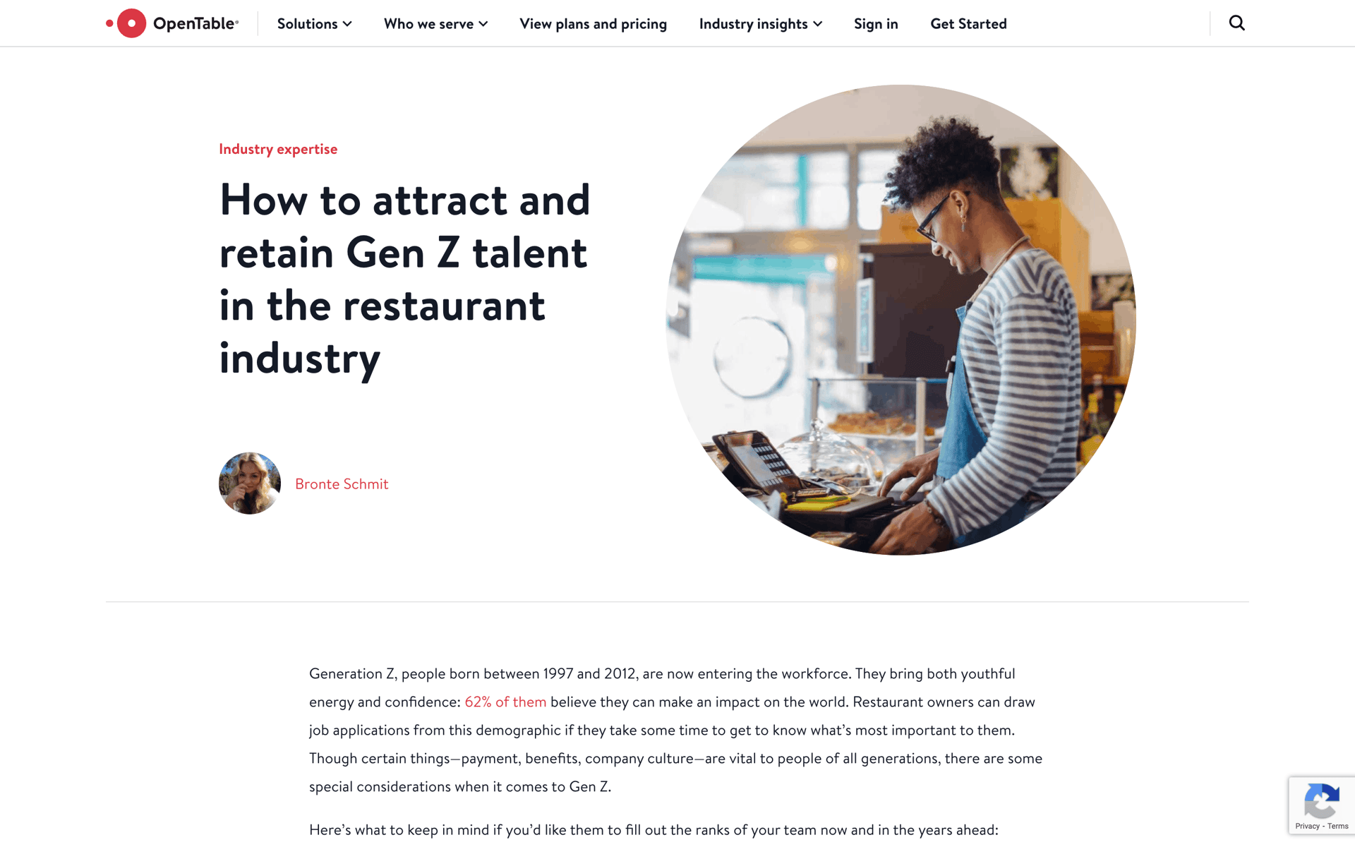 OpenTable Web UI screenshot 9