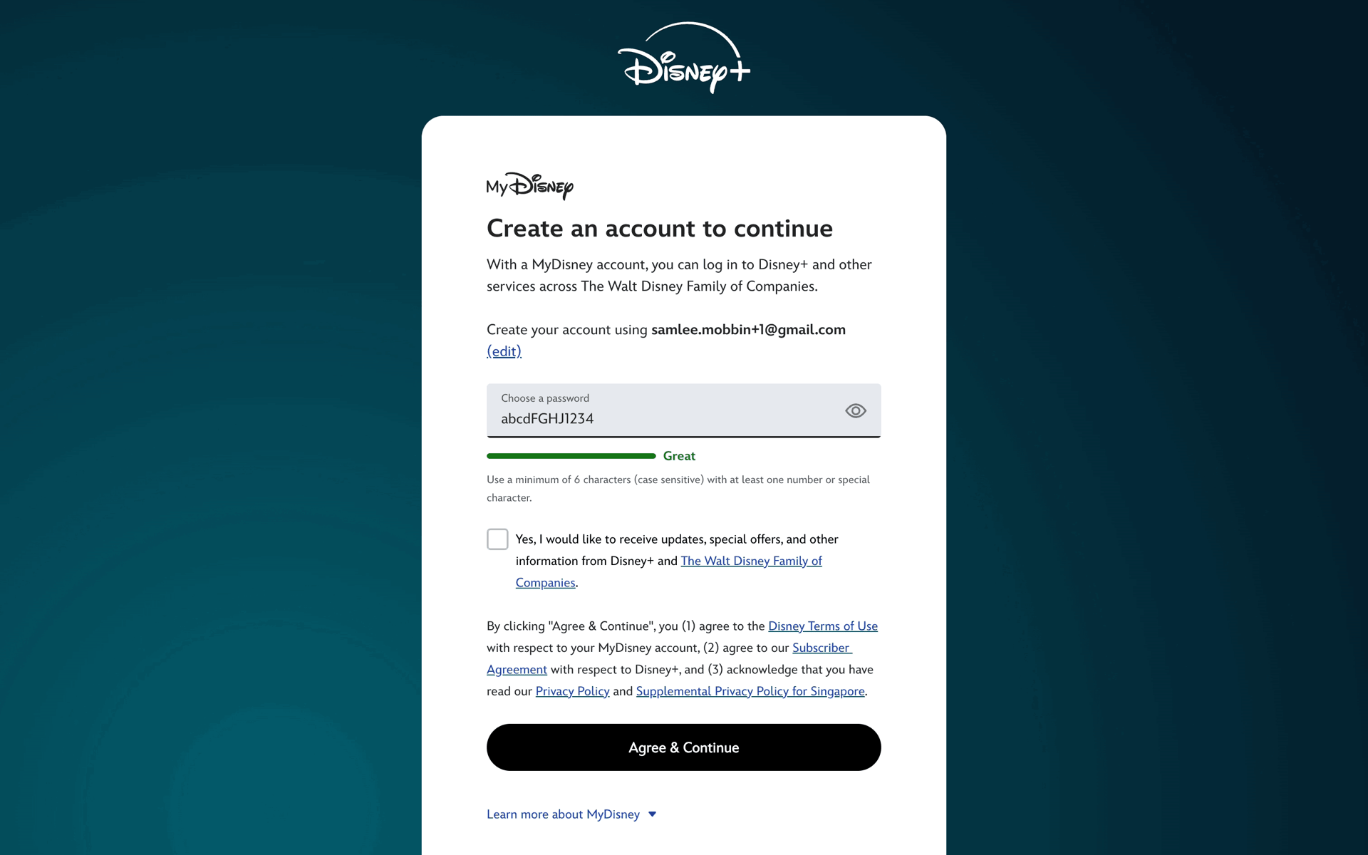 Disney+ Web UI screenshot 10