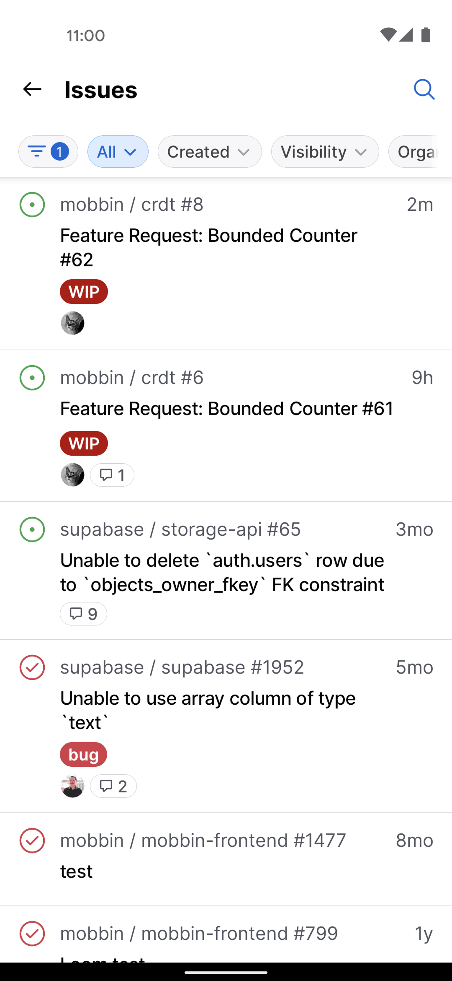 GitHub Android UI screenshot 14