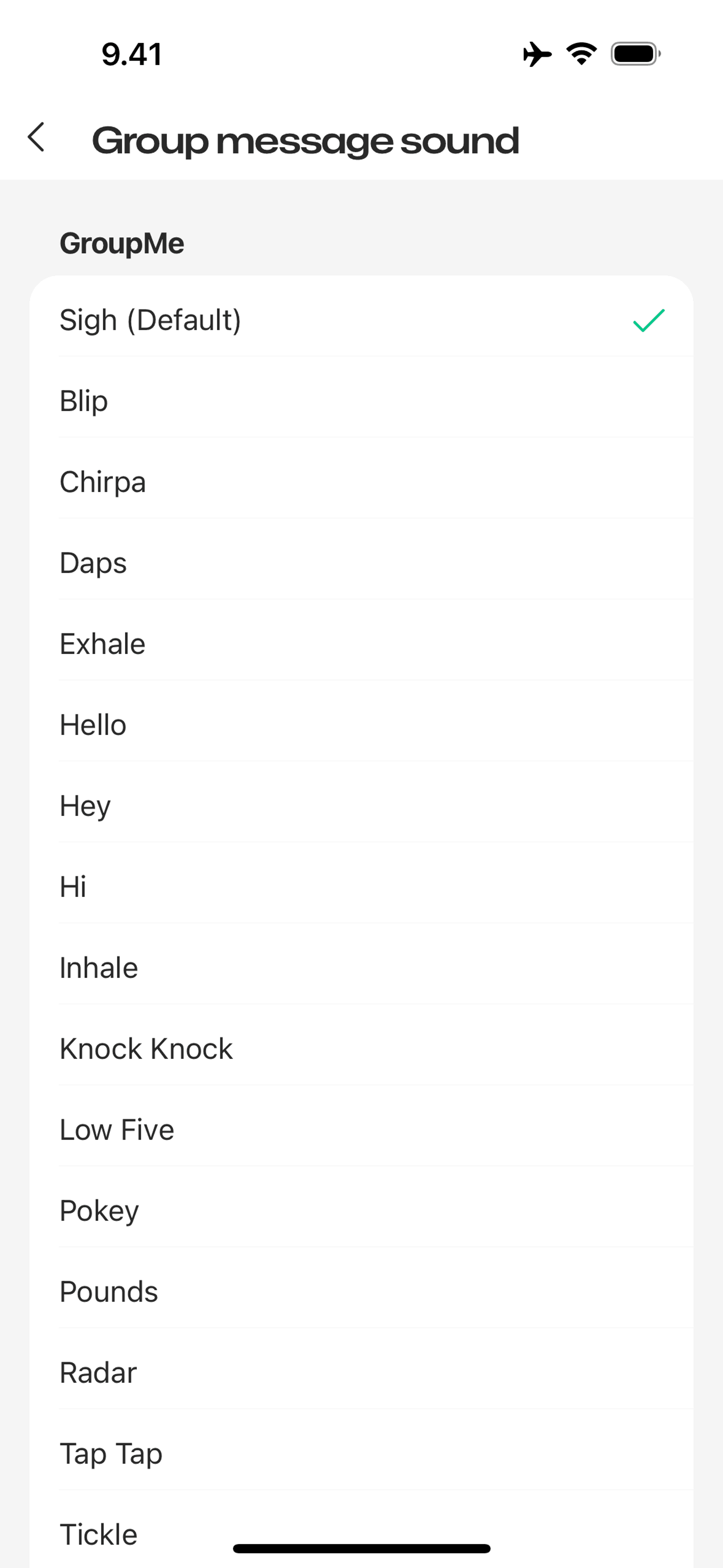 GroupMe iOS UI screenshot 9